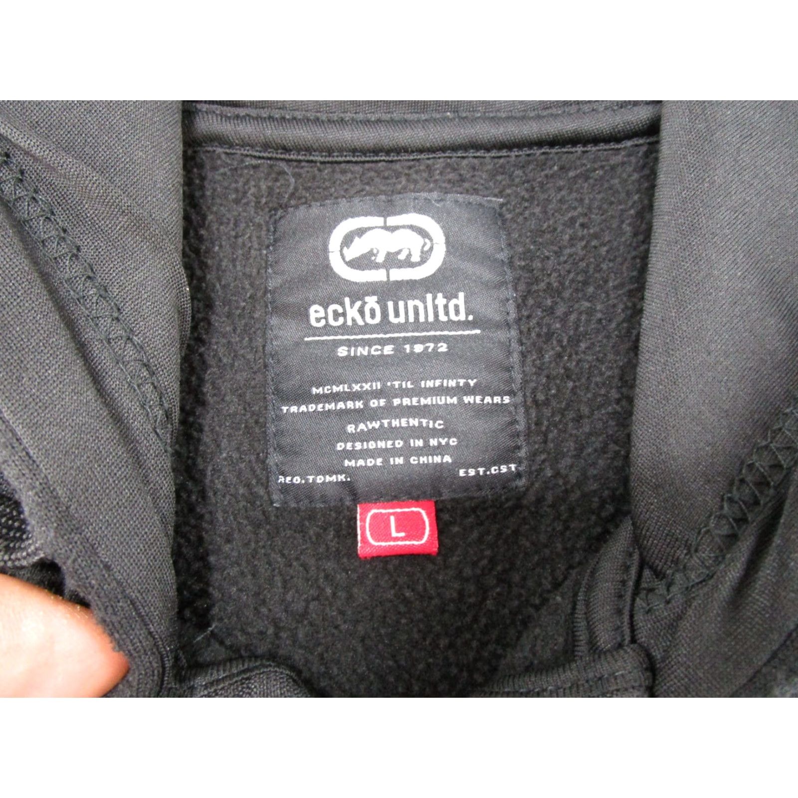 Ecko Unltd. VINTAGE Ecko Unltd. Hooded Full Zip Hoodie Men’s L Black Grunge 90s Skater Size US L / EU 52-54 / 3 - 3 Thumbnail