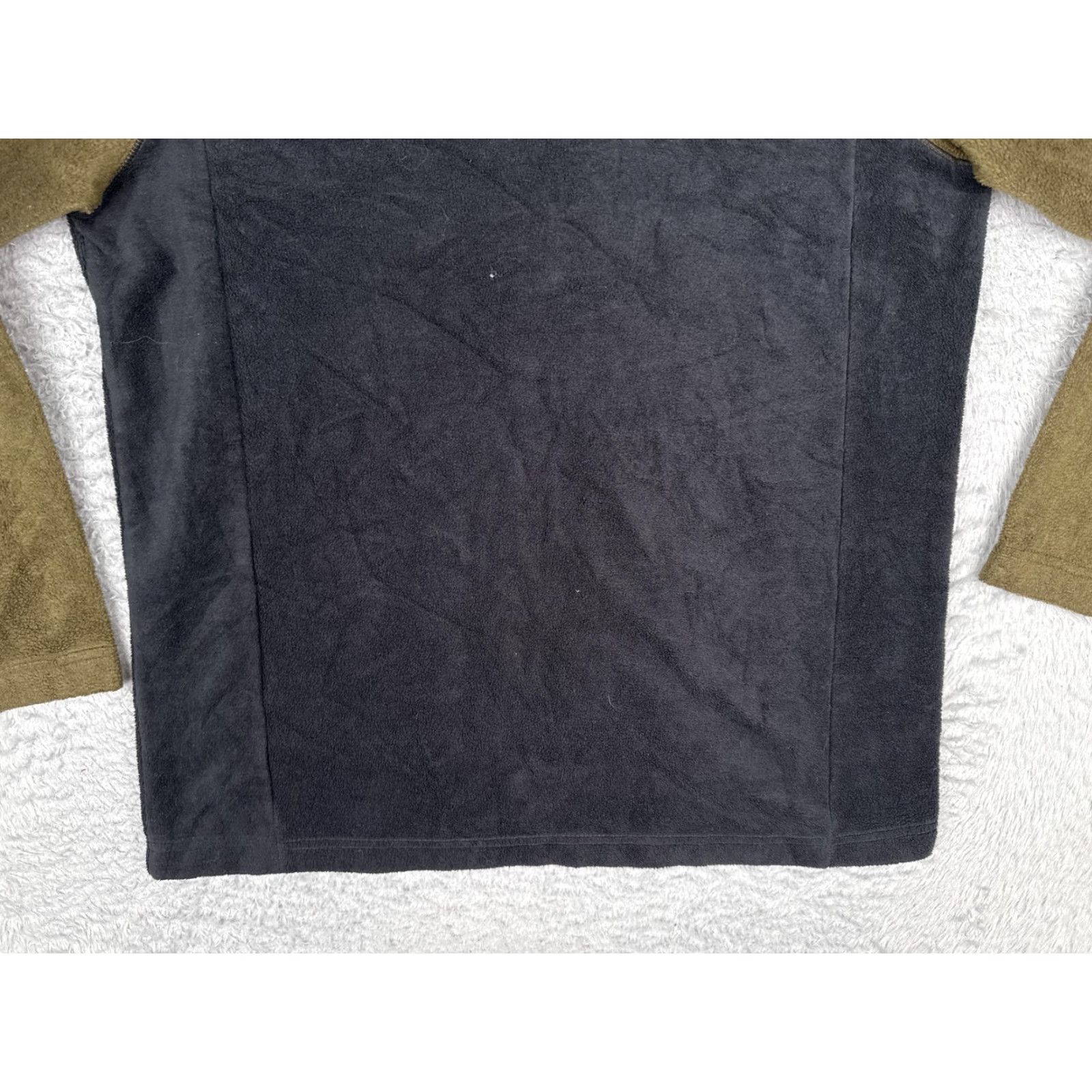 Vintage Columbia Fleece Jacket Mens Medium Green Black Snap Pullover Anorak Outdoor Size US M / EU 48-50 / 2 - 5 Thumbnail
