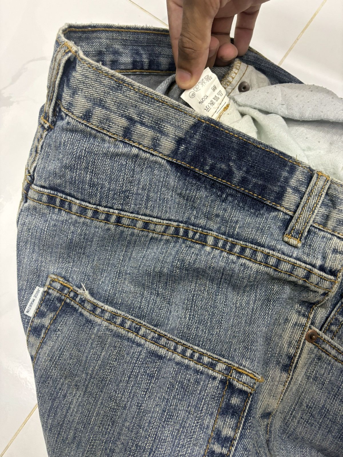 Japanese Brand × Kapital × Tornado Mart VINTAGE JEANS PATCHWORK JOGE MARTIN DENIM JEANS Size US 31 - 10 Thumbnail