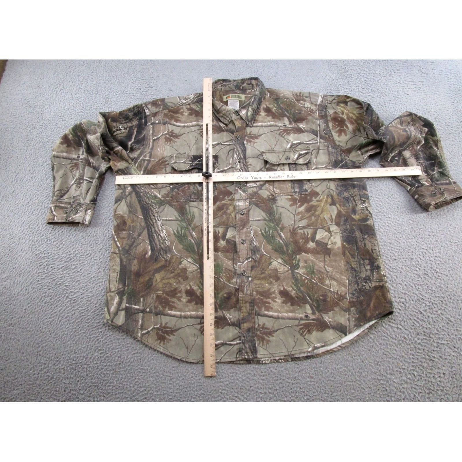 Realtree Russell Outdoors Realtree AP Camo Shirt Mens 3XL Button Up Long Sleeve Hunting Size US XXL / EU 58 / 5 - 6 Thumbnail
