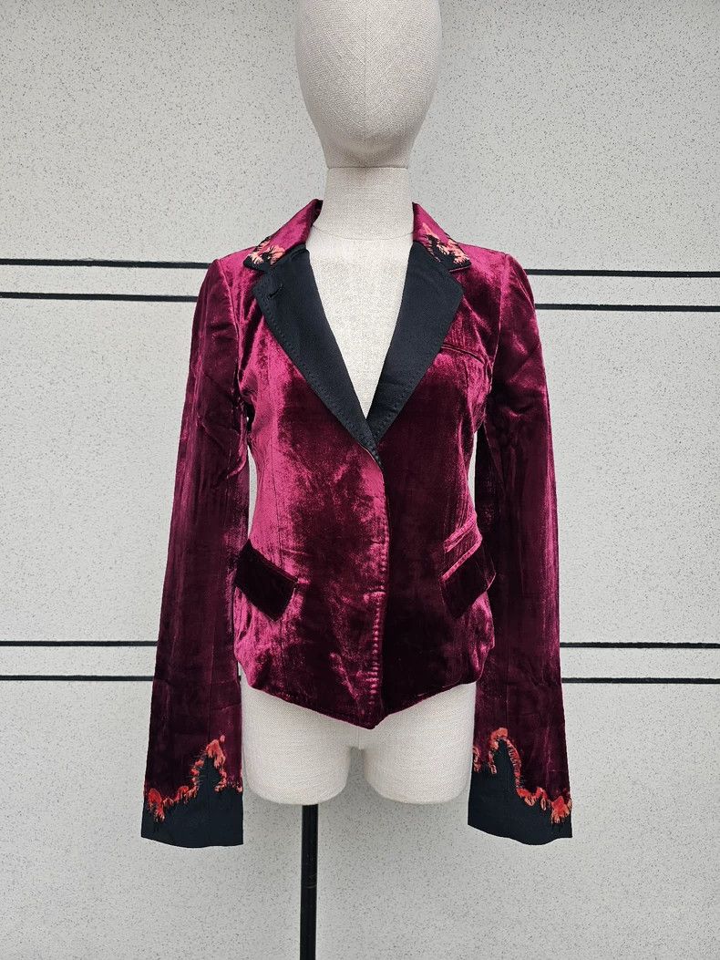 Haider Ackermann Haider Ackermann Women's Velvet Jacket Size S / US 4 / IT 40 - 1 Thumbnail