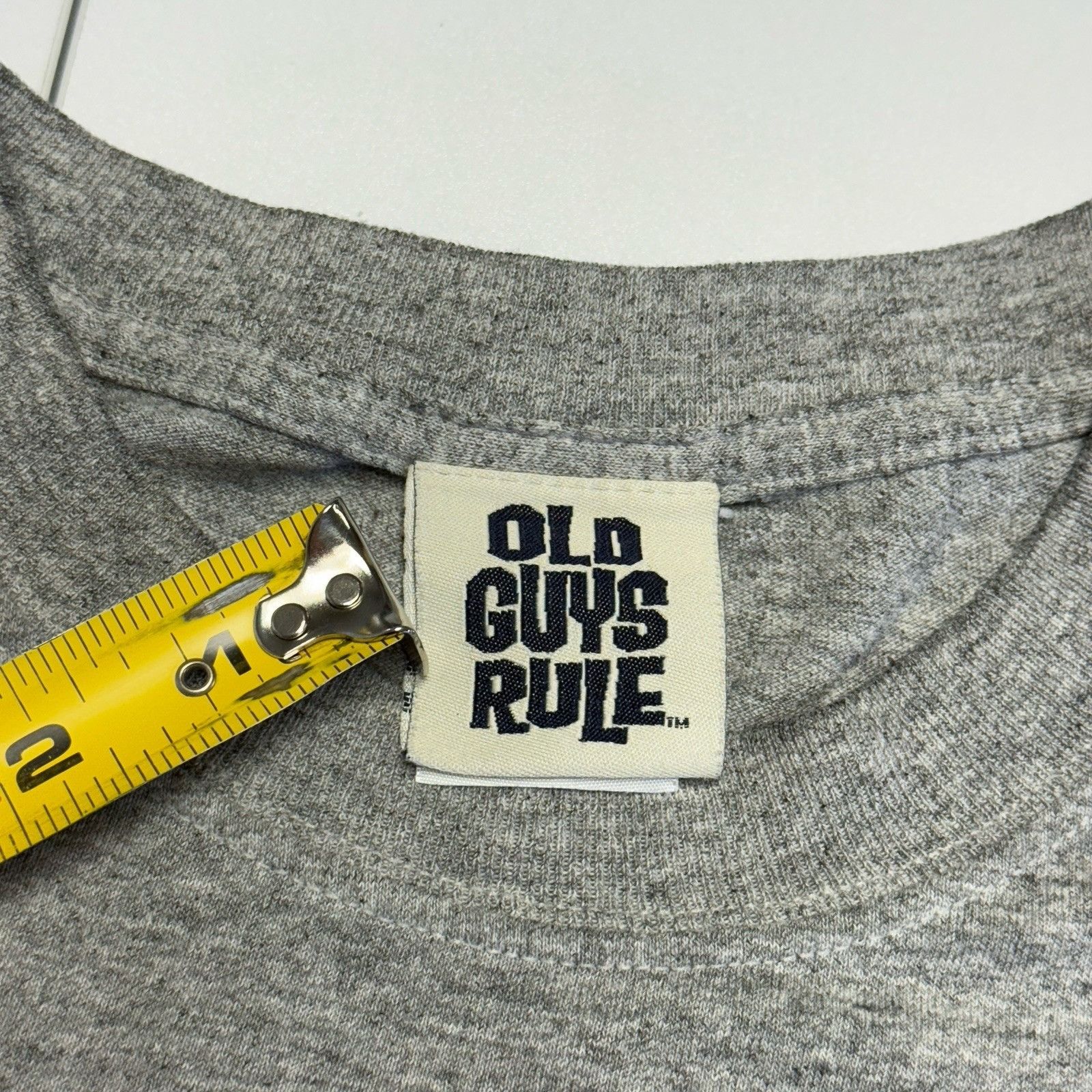 Vintage Vintage Old Guys Rule T Shirt Mens Large 22.5x25.5 Gray Y2K Size US L / EU 52-54 / 3 - 13 Thumbnail
