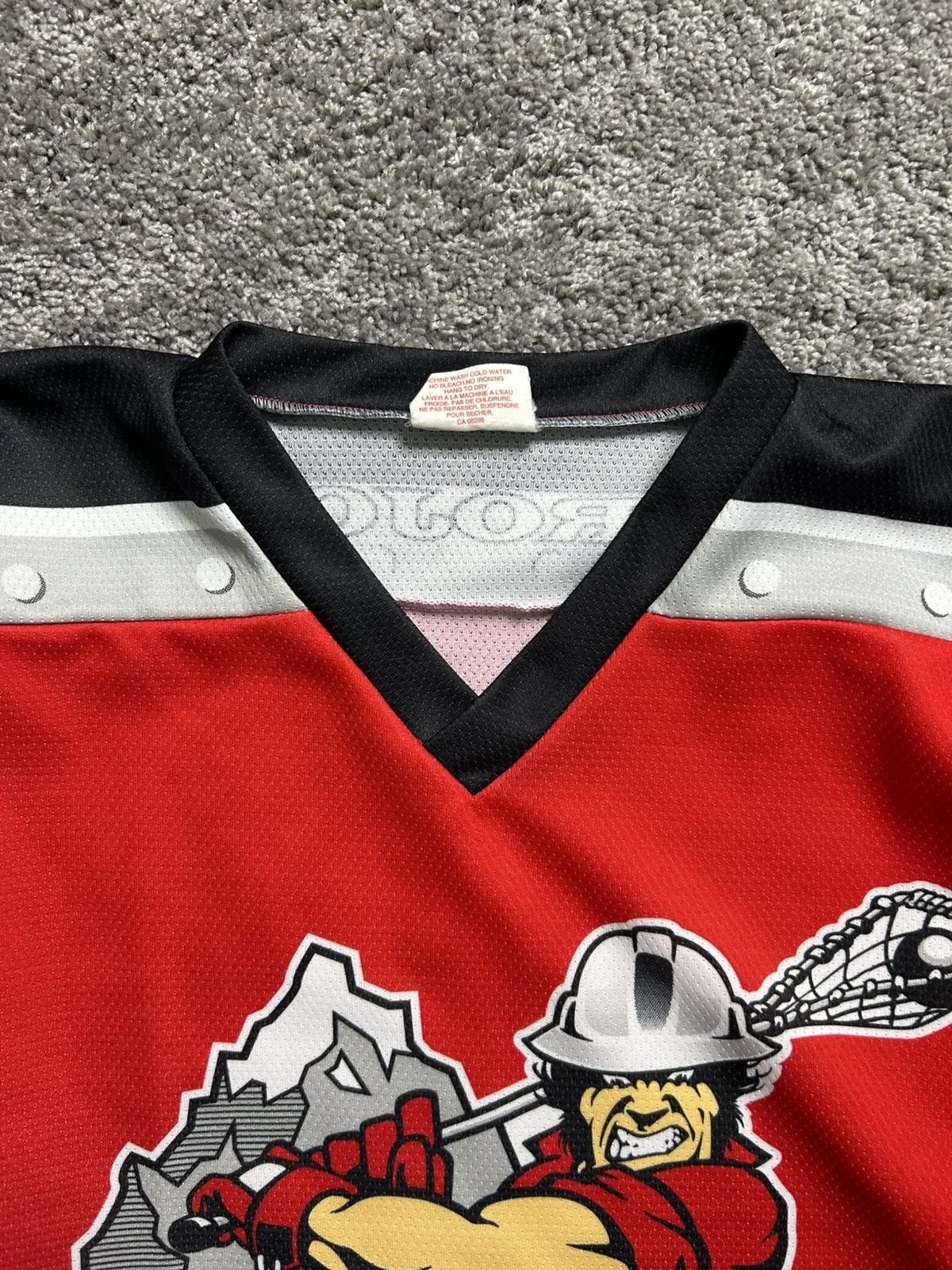 Vintage Vintage Calgary Rouchnecks Lacrosse Jersey Made in Canada Size US L / EU 52-54 / 3 - 4 Thumbnail