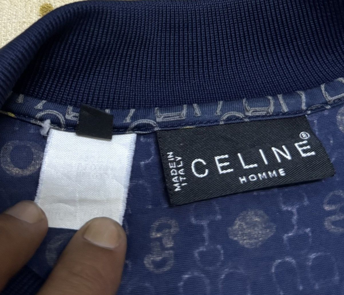 Celine Vintage CELINE Fullprint Made in Italy Polo Shirt Size US L / EU 52-54 / 3 - 11 Thumbnail