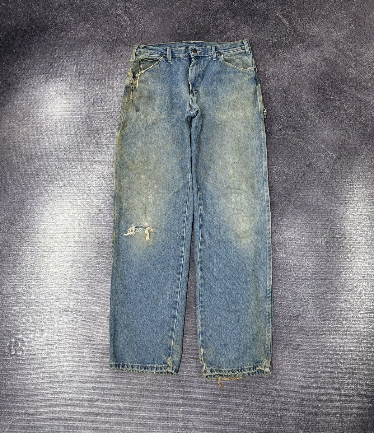 Dickies Vintage Dickies USA Denim Faded Blue Skate Hype Jeans Size US 34 / EU 50 - 2 Thumbnail
