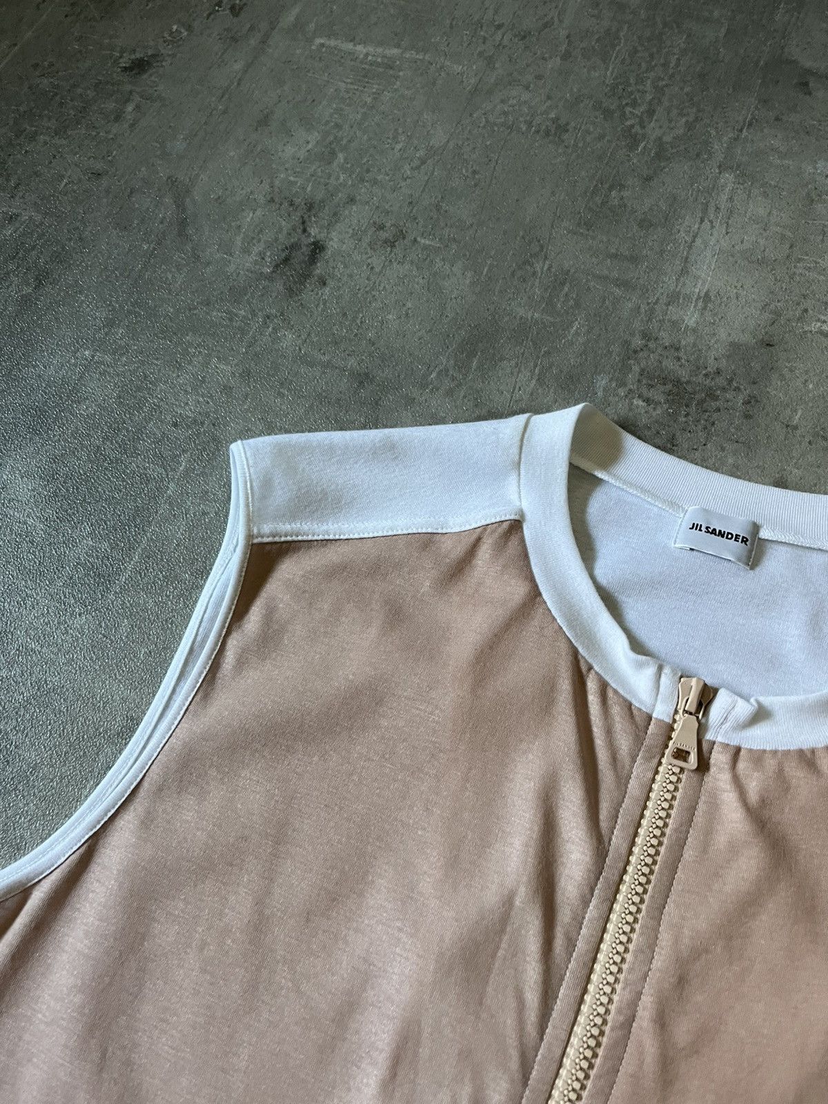 Jil Sander Jil Sander archival tank top zip vest white pink rare Size US S / EU 44-46 / 1 - 3 Thumbnail