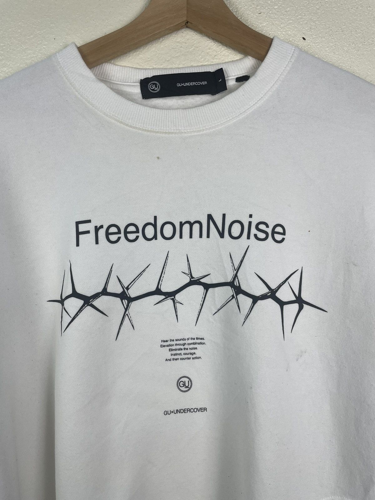 GU GU x UNDERCOVER JUN TAKAHASHI FREEDOMNOISE POCKET SWEATER Size US L / EU 52-54 / 3 - 9 Thumbnail