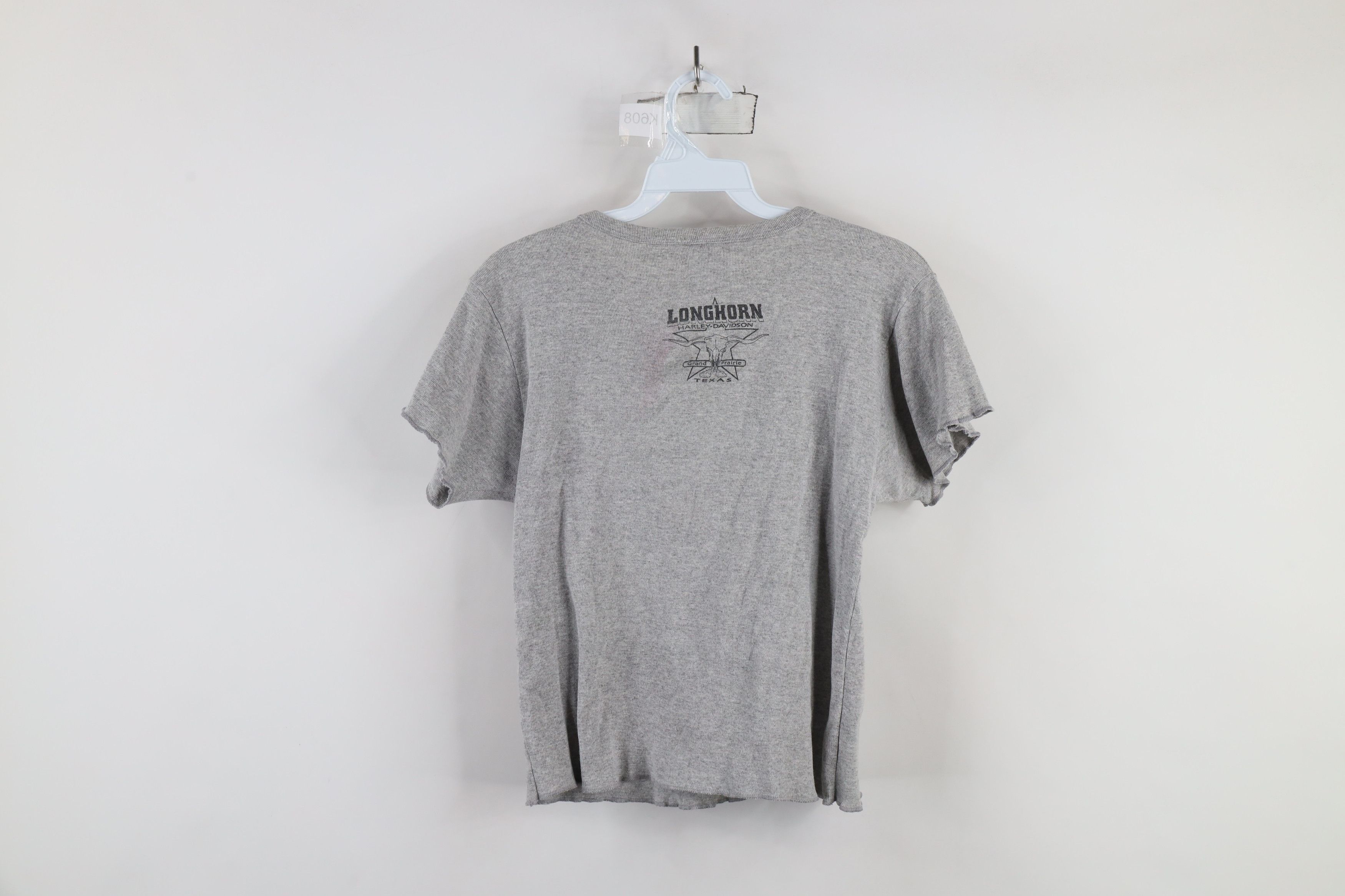 Harley Davidson × Vintage Vintage Y2K 2002 Harley Davidson Ribbed Knit T-Shirt USA Size M / US 6-8 / IT 42-44 - 11 Thumbnail