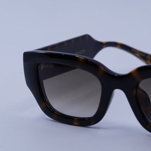 Gucci Gucci GG1558SK 002 Sunglasses Havana Square Frame, Brown Size ONE SIZE - 9 Thumbnail