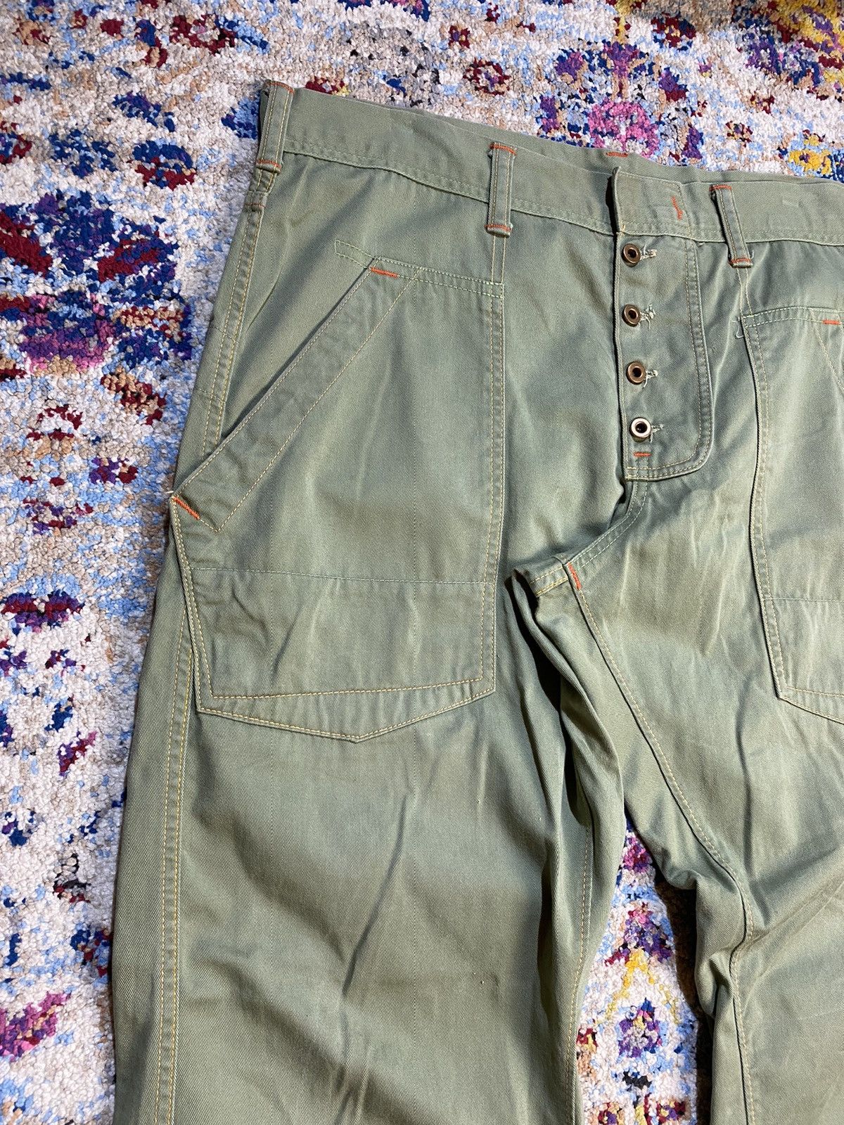 Evisu × Vintage Evisu Lot 9055 London Brother Nippon Fatigue Pants W36 Size US 36 / EU 52 - 3 Thumbnail