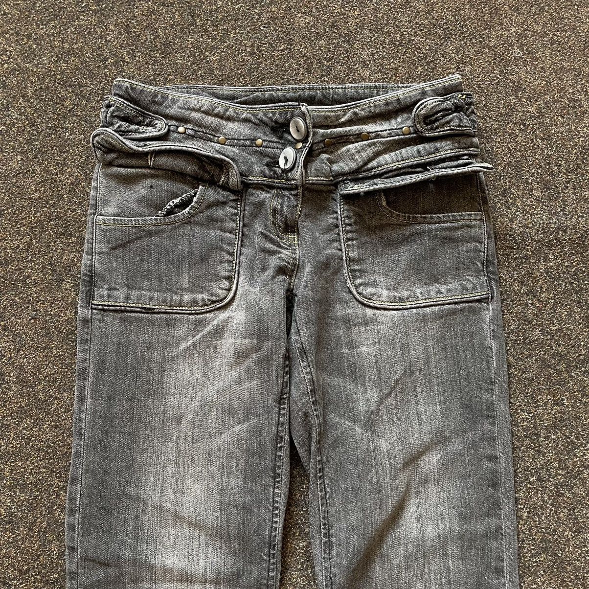 Vintage Vintage Y2K Baggy Wide Leg Jeans Distressed Skate Graphic 33 Size 33" - 2 Thumbnail