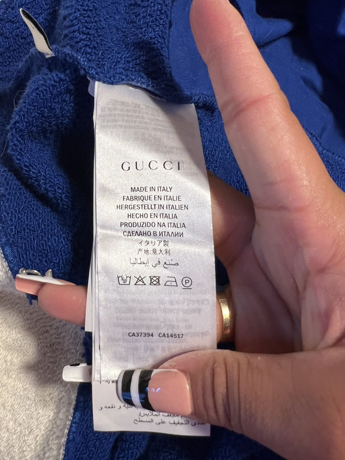 Gucci Gucci Game Logo Felted Cotton Jersey Zip Hoodie. Size US L / EU 52-54 / 3 - 9 Thumbnail
