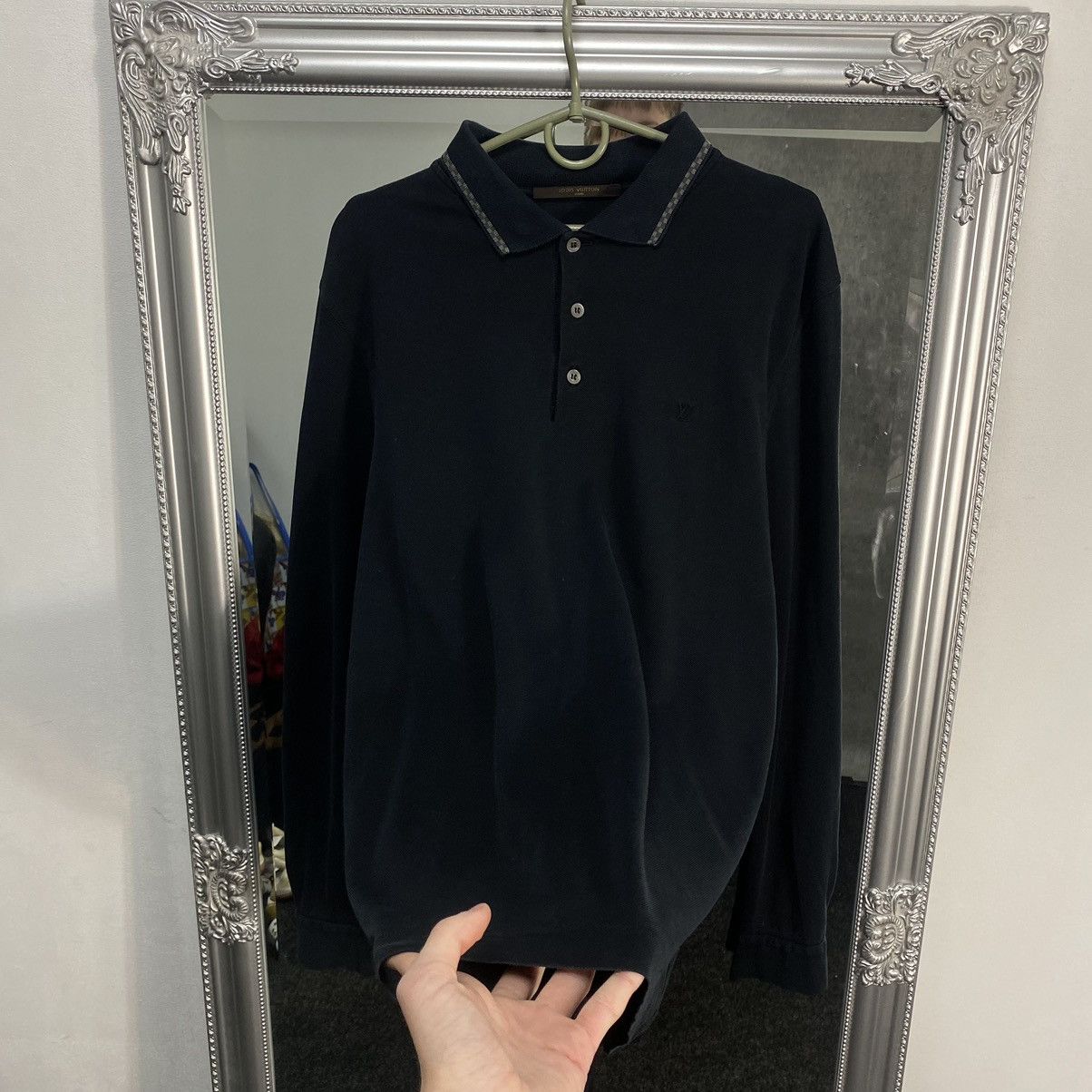 Louis Vuitton Louis Vuitton Long Sleeve polo Size US XL / EU 56 / 4 - 3 Thumbnail