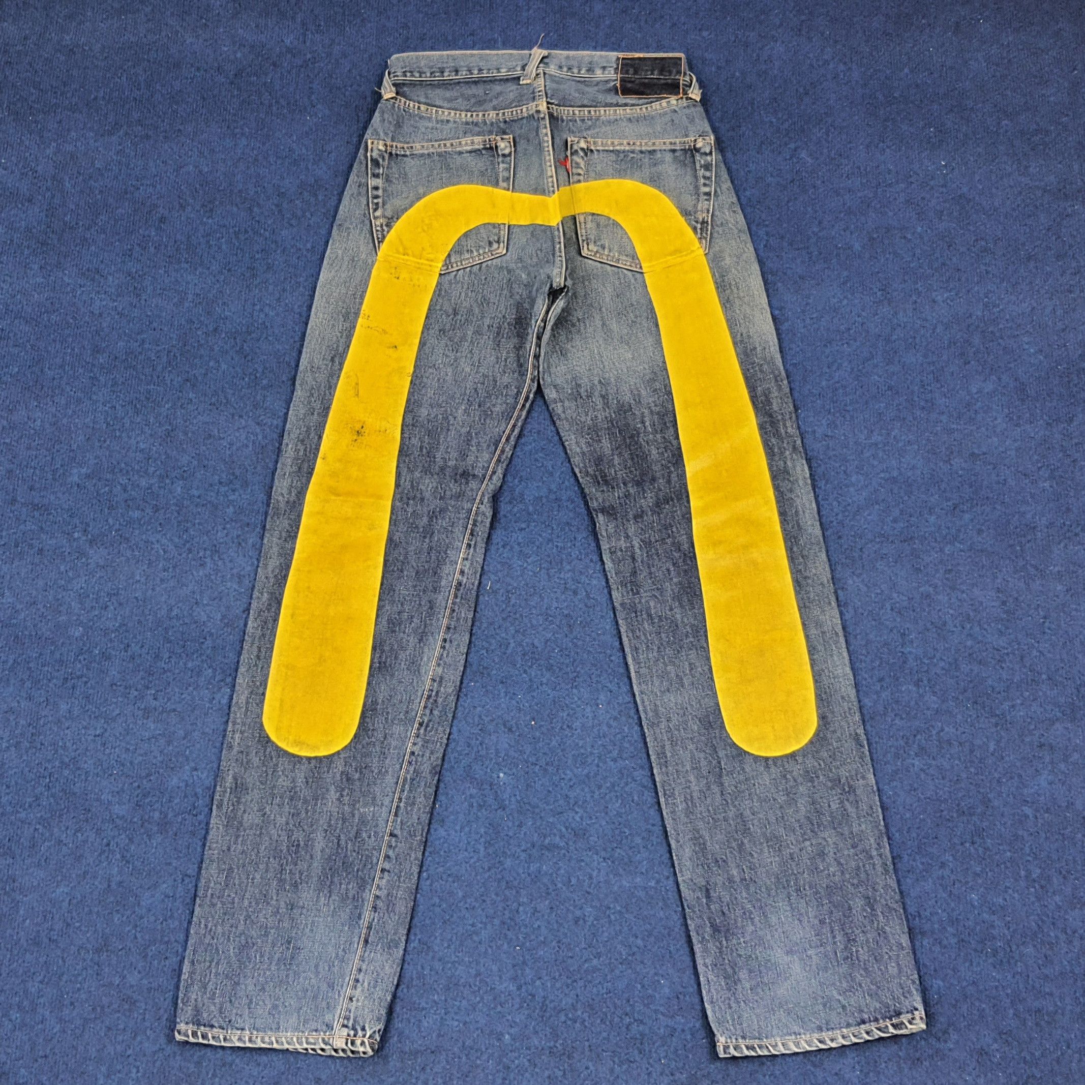 Japanese Brand × Vintage Vintage Evisu Salvadge Japan Brand Custom Daicock Jeans Size US 26 / EU 42 - 1 Thumbnail