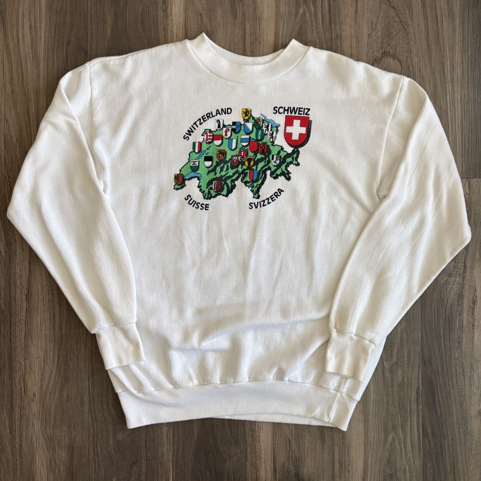 Vintage Vintage 1990s Switzerland Sweatshirt Men's Size M Size US M / EU 48-50 / 2 - 1 Thumbnail