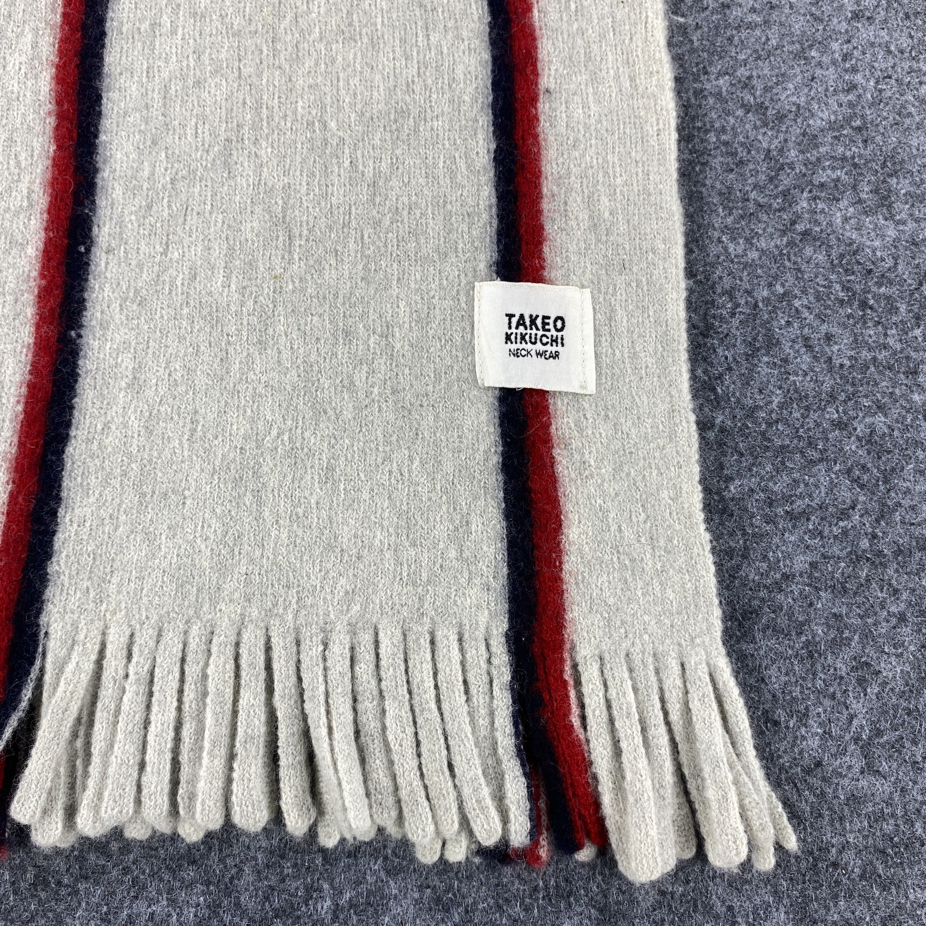 Takeo Kikuchi × Vintage GF10523 Takeo Kikuchi Scarf Neck Wear Muffler Nova Check Size ONE SIZE - 3 Thumbnail