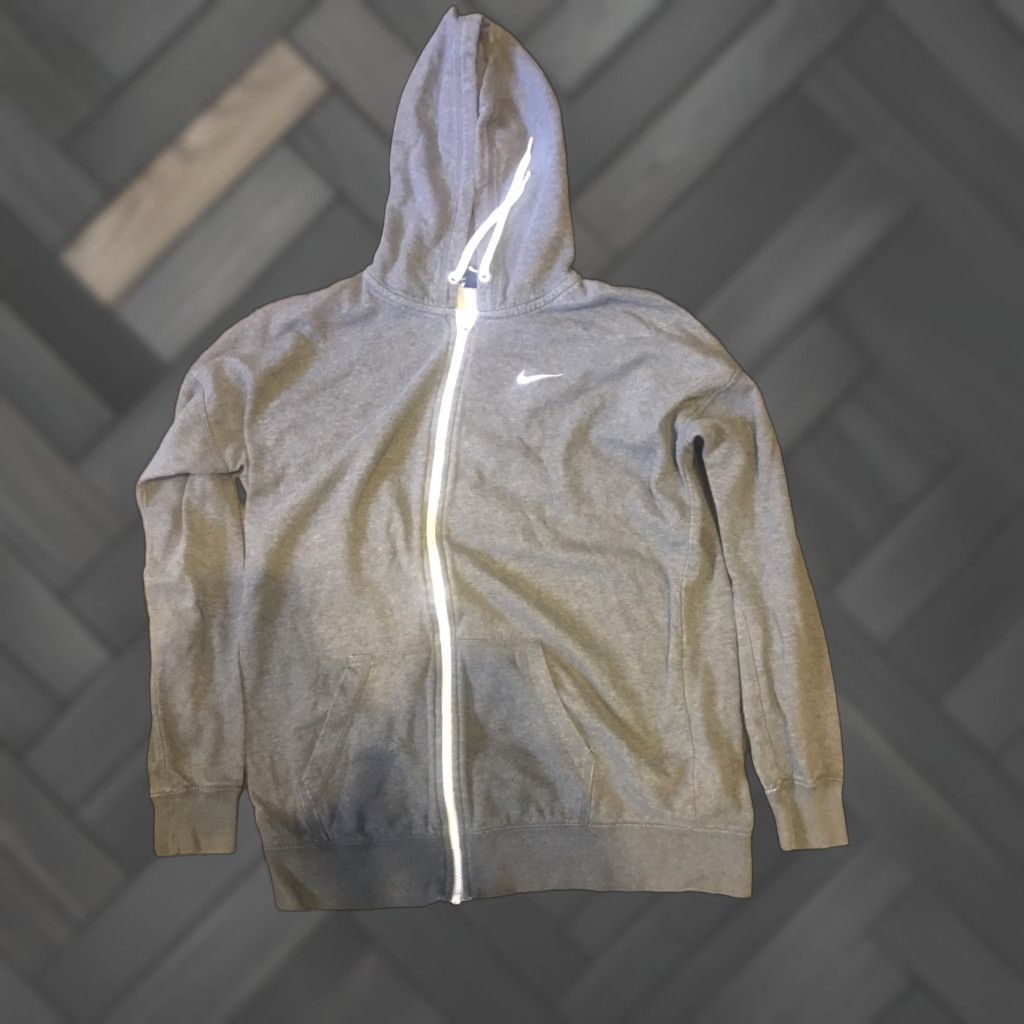 Nike Nike Sweatshirt Mens Medium Gray Hooded Pullover Embroidered Swoosh Size US M / EU 48-50 / 2 - 1 Thumbnail