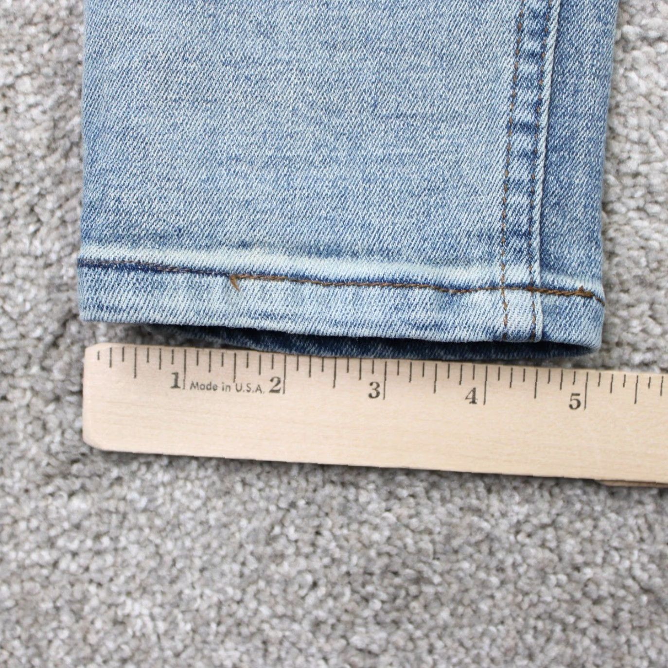 Denime Serenede Jeans Mens 36 Stretch Denim Acid Wash Blue Distressed Slim Regular Jeans Size US 36 / EU 52 - 6 Thumbnail