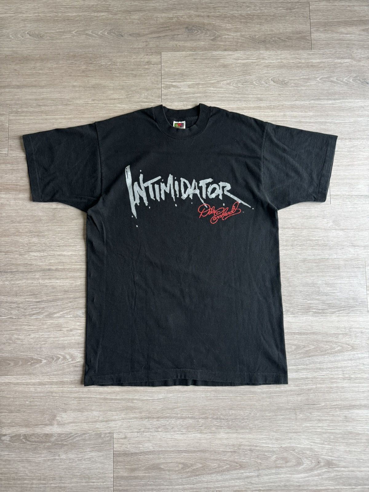 NASCAR Vintage 90s Dale Earnhardt Intimidator NASCAR Tee Size US XL / EU 56 / 4 - 4 Thumbnail