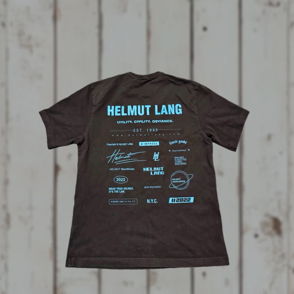トップス Helmut Lang MUTUAL FUNDS sheer tops Helmut Lang Helmut Lang “Mutual Funds” Sheer Tee | Grailed