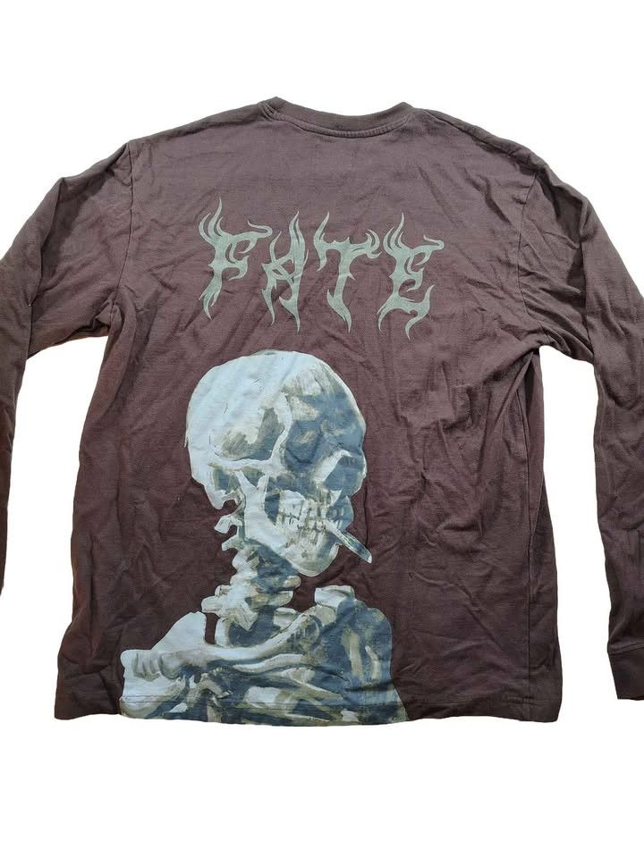 Other Men's Brown Long Sleeve Skull Graphic T-shirt Size Large Size US L / EU 52-54 / 3 - 1 Thumbnail