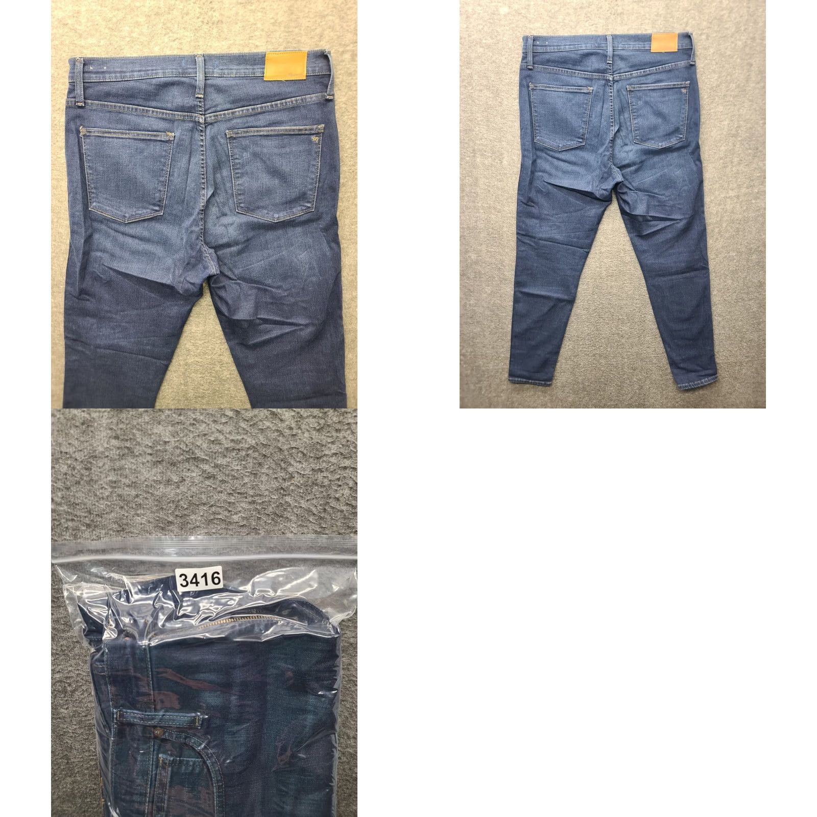 Madewell Madewell Jeans Women’s Size 32×29 High Rise Skinny Stretch Distressed Denim 5-Pocket Blue Slim Regular Womens Size 24" / US 00 / IT 34 - 10 Thumbnail