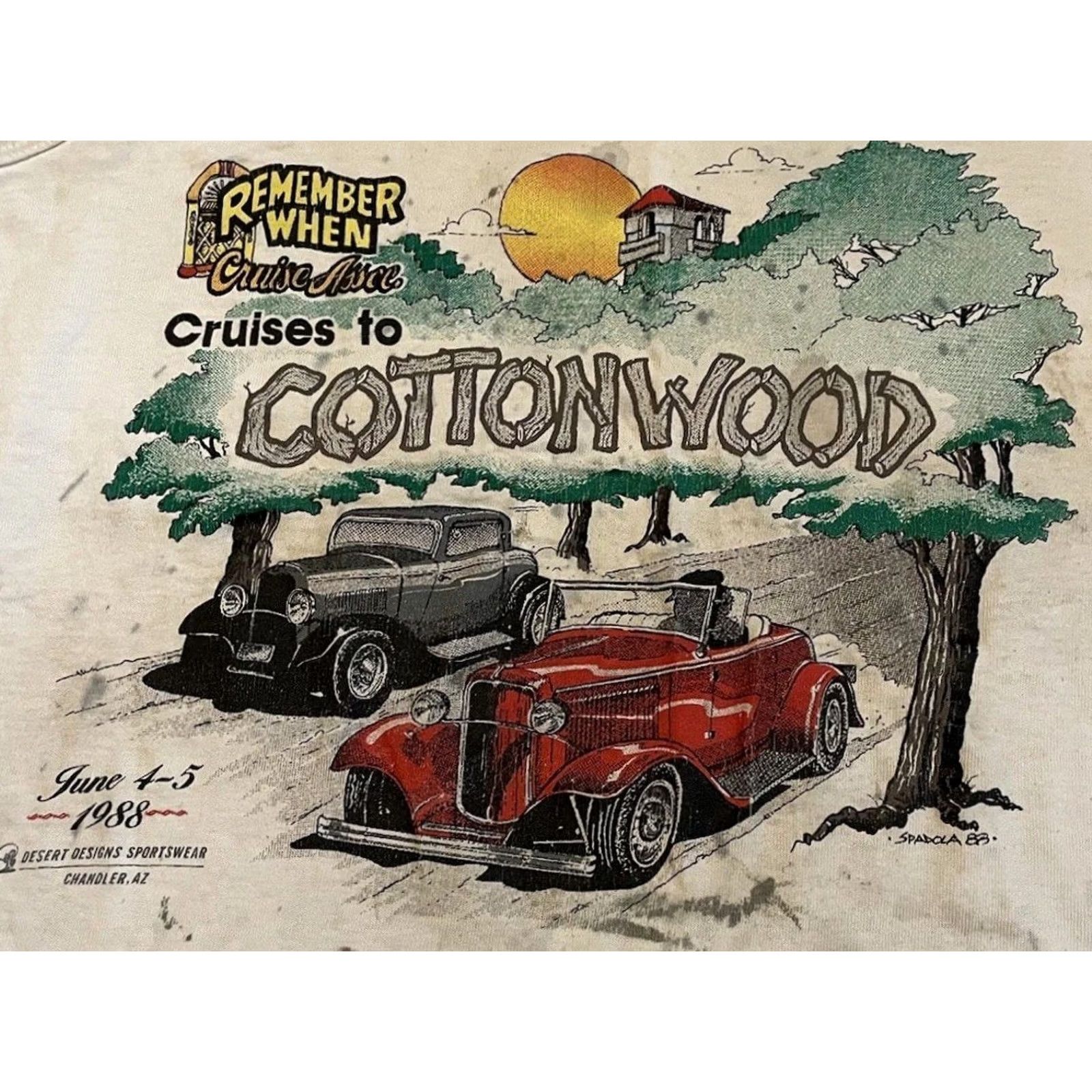 Vintage VINTAGE 80s Arizona Hot Rod Thrashed Faded Distressed Tank Top S White, Single Stitch, Men, T-Shirt, Sleeveless, Small, Cars, Biker, Punk, Grunge Size US S / EU 44-46 / 1 - 3 Thumbnail