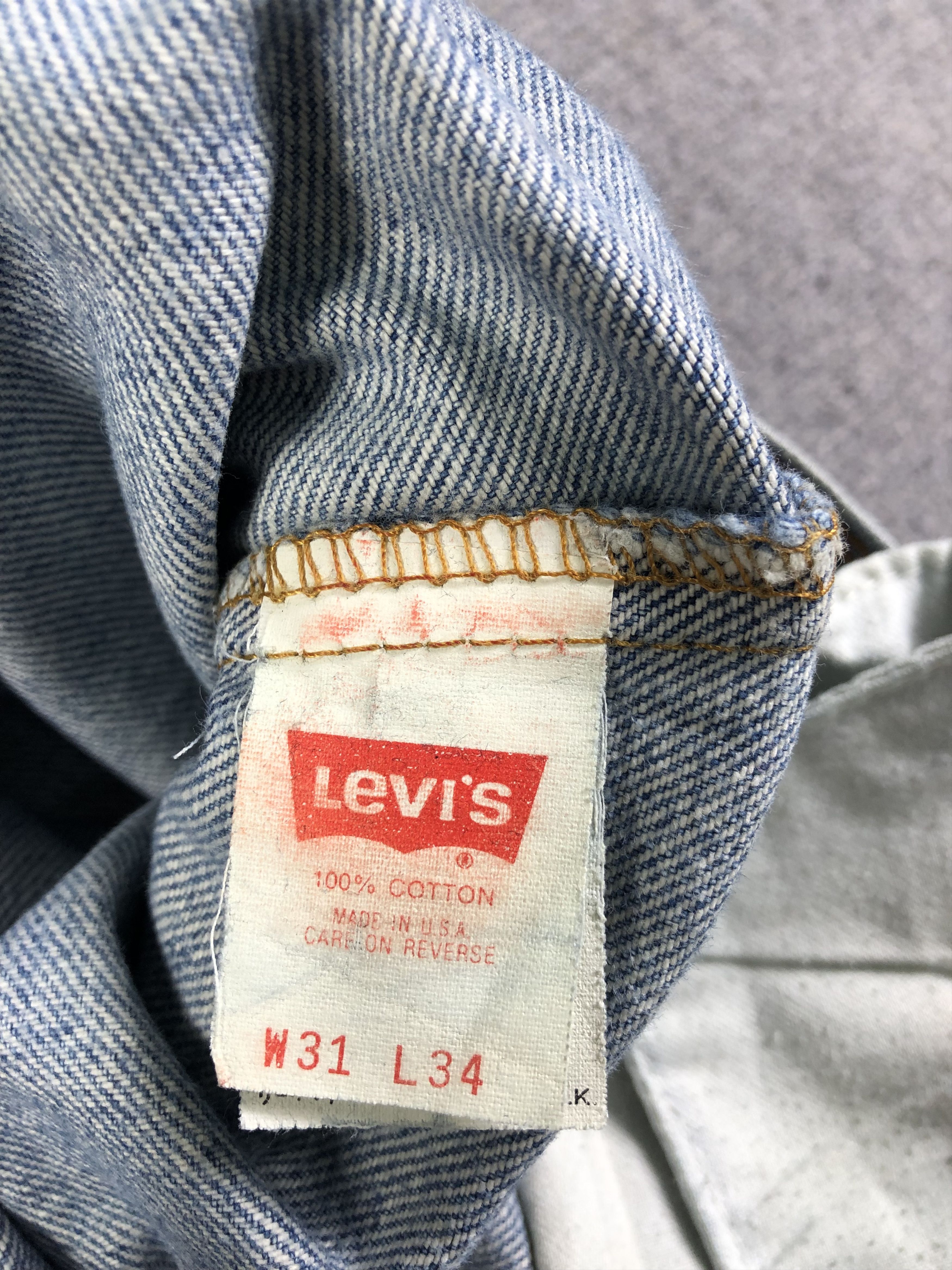 Levi's Wash Blue Levis Denim Jeans 29x31.5 Size US 29 - 4 Thumbnail