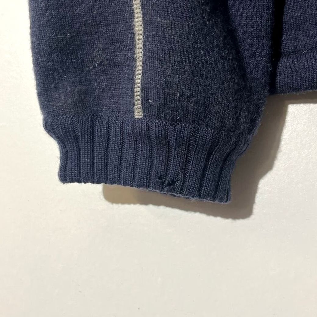 Vintage KUHL Mens Full Zip Sweater 100% Merino Wool Knit Lined Navy Blue Striped L Mens L Size US L / EU 52-54 / 3 - 4 Thumbnail