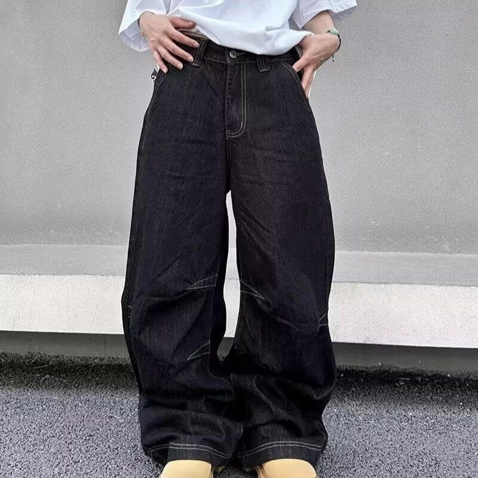 Jean × Vintage Wide Leg Oversized Jeans Size US 32 / EU 48 - 1 Thumbnail