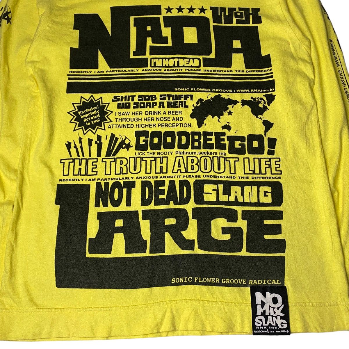 Hysteric Glamour 2000's RNA Inc Poem Slang Radical Punk Longsleeve Size US S / EU 44-46 / 1 - 2 Thumbnail