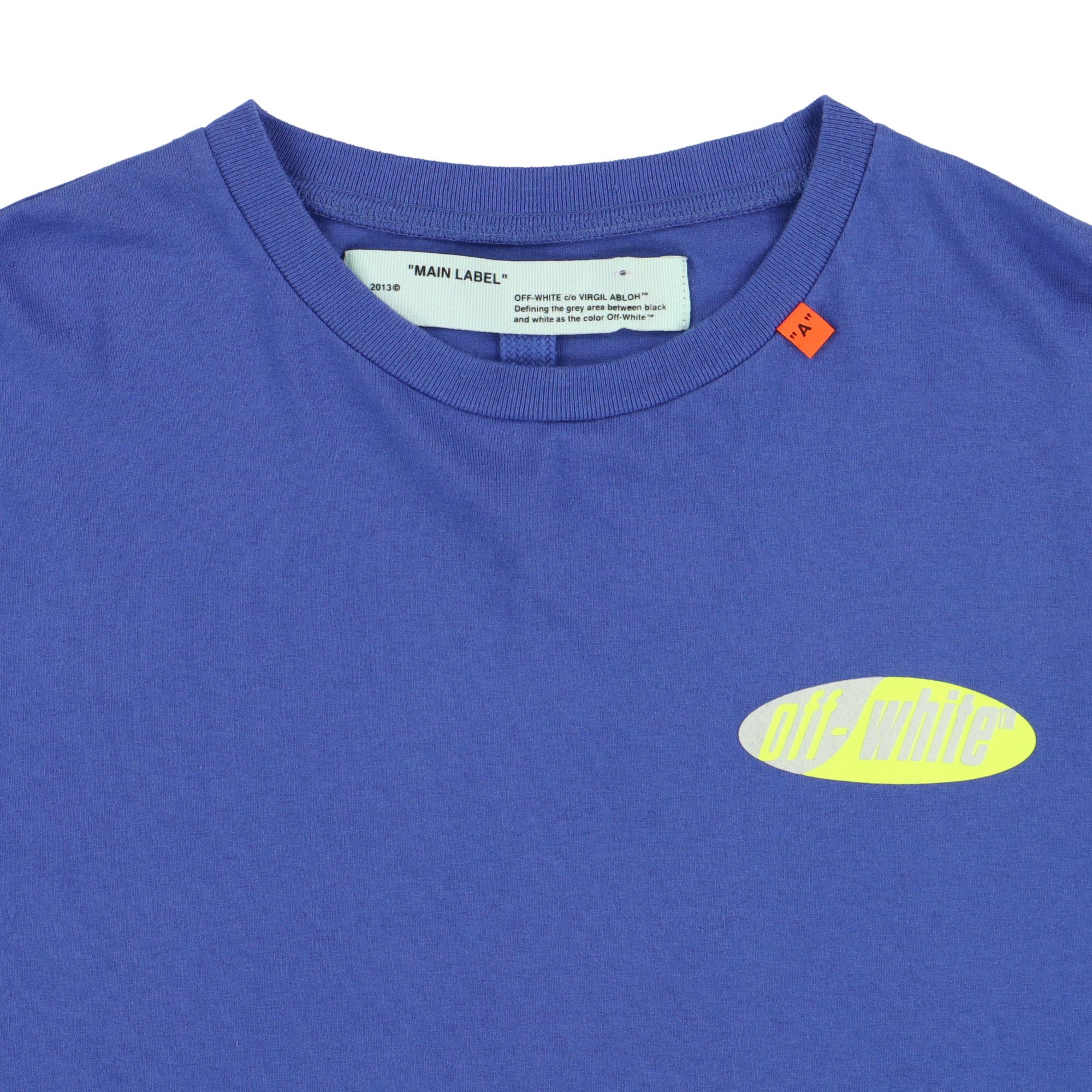 Off-White Blue and Yellow Split Arrows Oversized T-Shirt Size XXS / US 00 / IT 34 - 7 Thumbnail