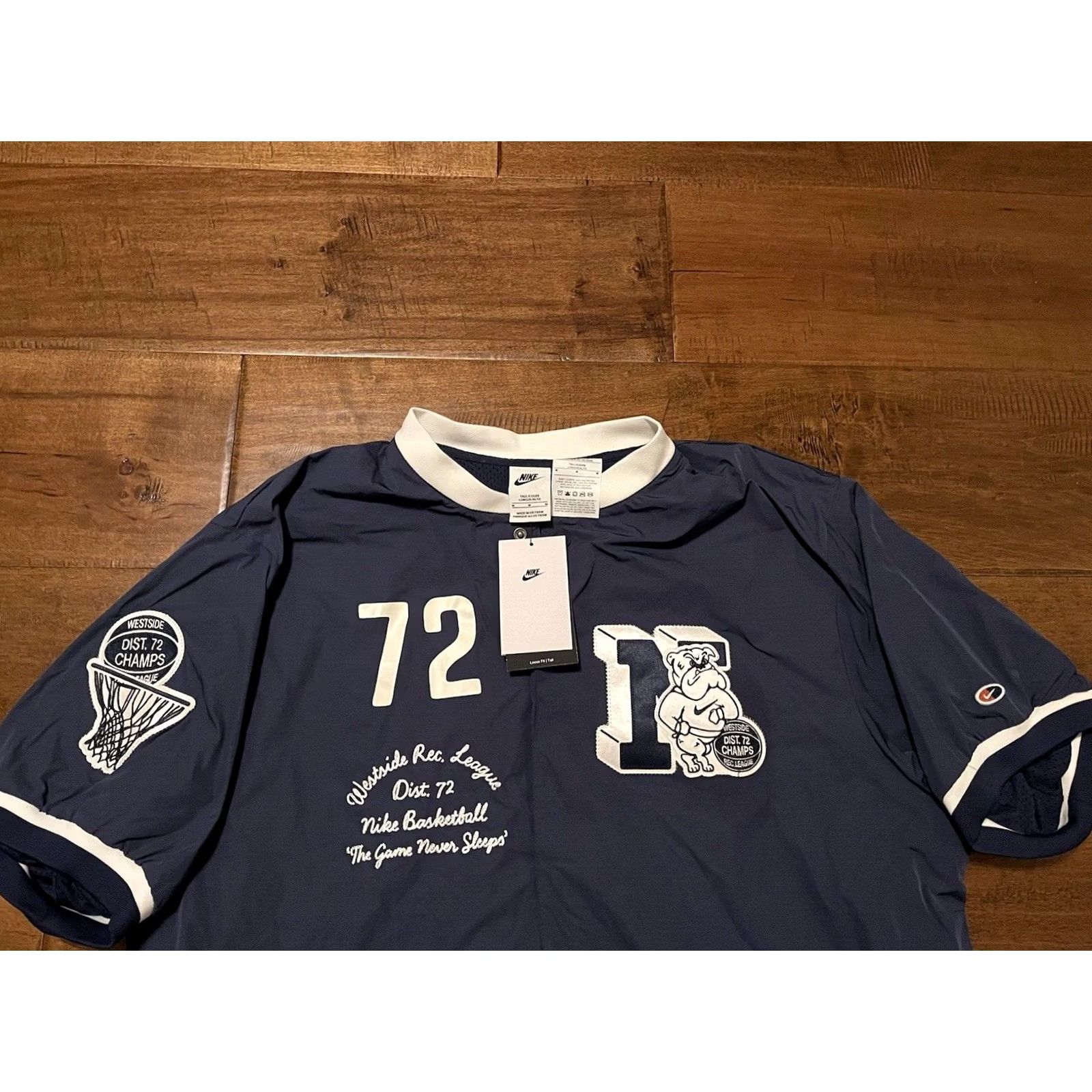 Nike Nike Air Authentics Basketball Jacket Windshirt Warmup - Men's Medium Tall - Blue Size US M / EU 48-50 / 2 - 2 Thumbnail