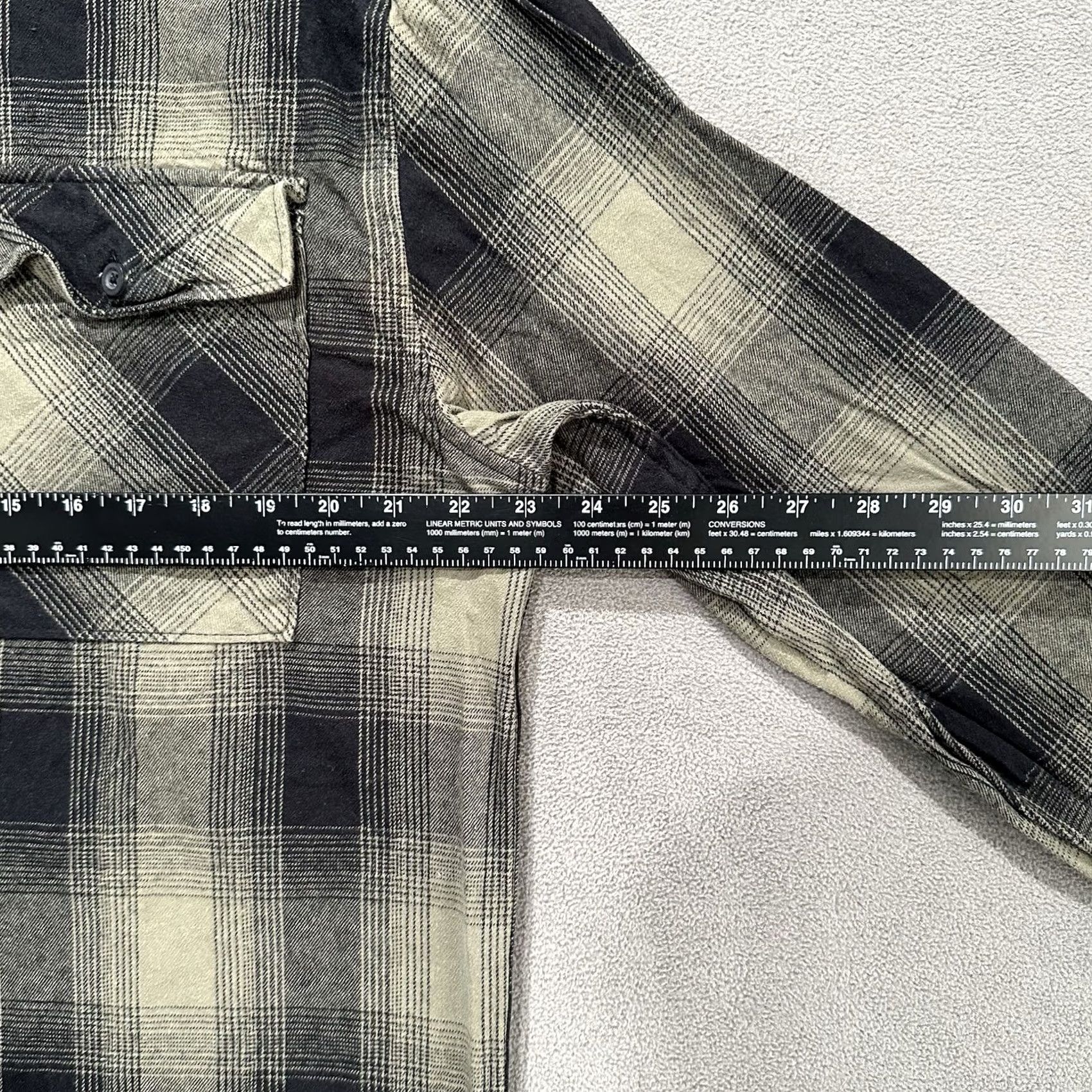 Vintage No Boundaries Shirt Mens Large Olive Green Plaid Hooded Flannel Oversized Fit Size US L / EU 52-54 / 3 - 5 Thumbnail
