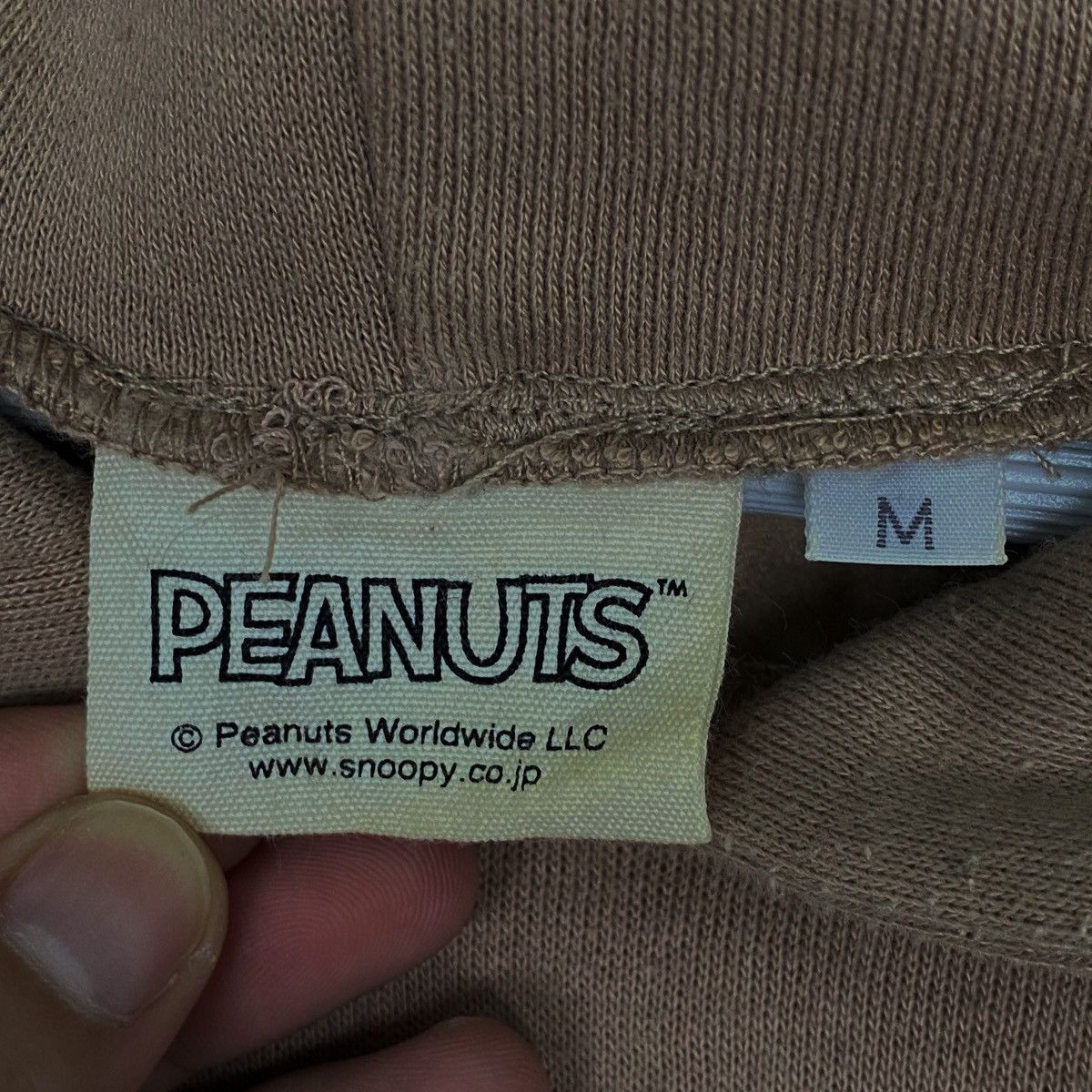 Vintage Vintage Peanuts Printed Hoodie Sweater Beige Pullover Size M Size US M / EU 48-50 / 2 - 6 Thumbnail