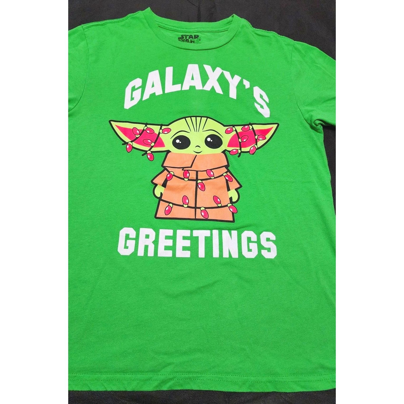 Star Wars Star Wars Galaxys Greetings Baby Yoda Adult Small T-Shirt G Size US S / EU 44-46 / 1 - 3 Thumbnail