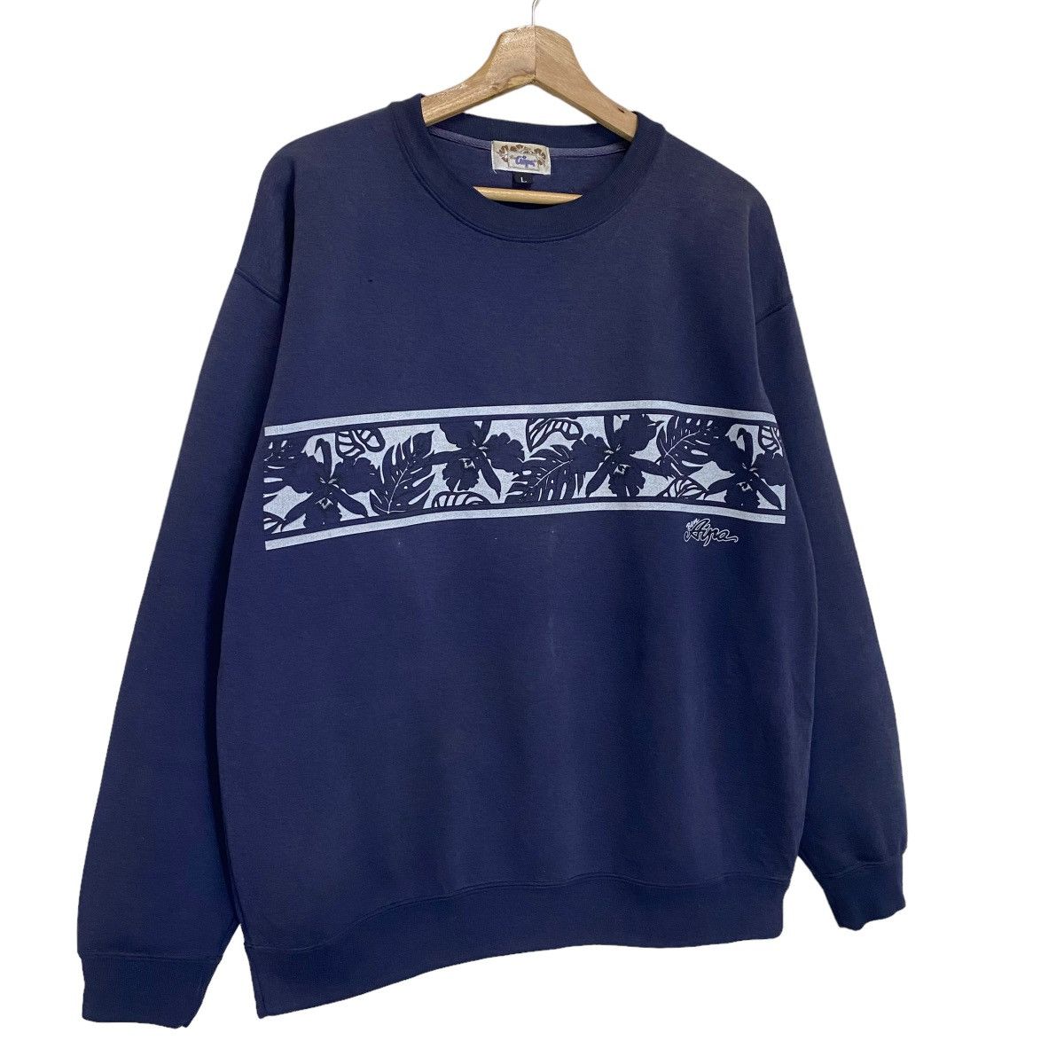 Billabong × Quiksilver Vintage 90s Aipa Surfboards Flora Crewneck Sweatshirt Size US M / EU 48-50 / 2 - 2 Thumbnail