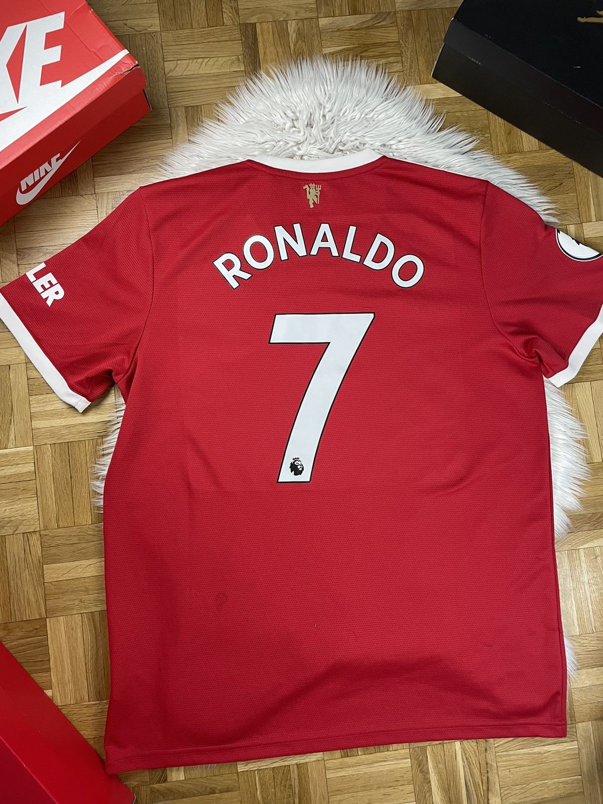 Adidas × Vintage Jersey Adidas Manchester United Ronaldo #7 Size US XL / EU 56 / 4 - 3 Thumbnail
