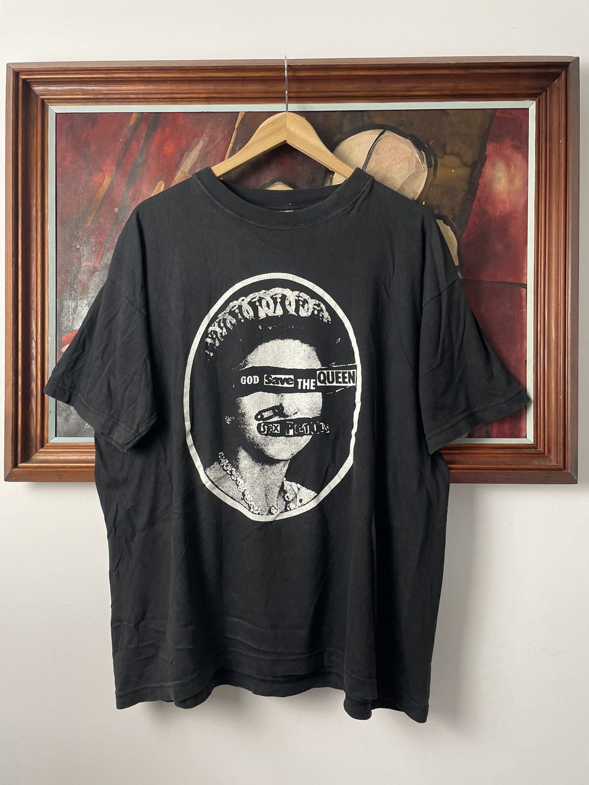 Vintage Sex Pistols God Save The Queen Vintage Band Tee Rare Print | Grailed