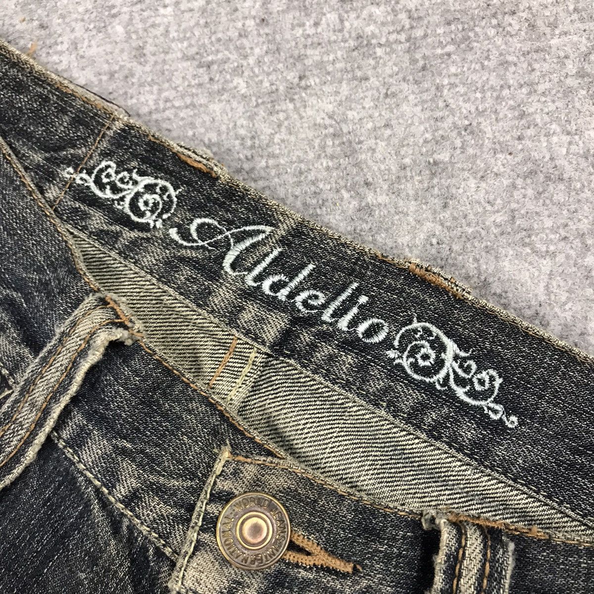 14th Addiction × If Six Was Nine FLARED🔥BOOTCUT ALDELIO JAPAN DISTRESSED DENIM PANTS Size US 30 / EU 46 - 21 Thumbnail