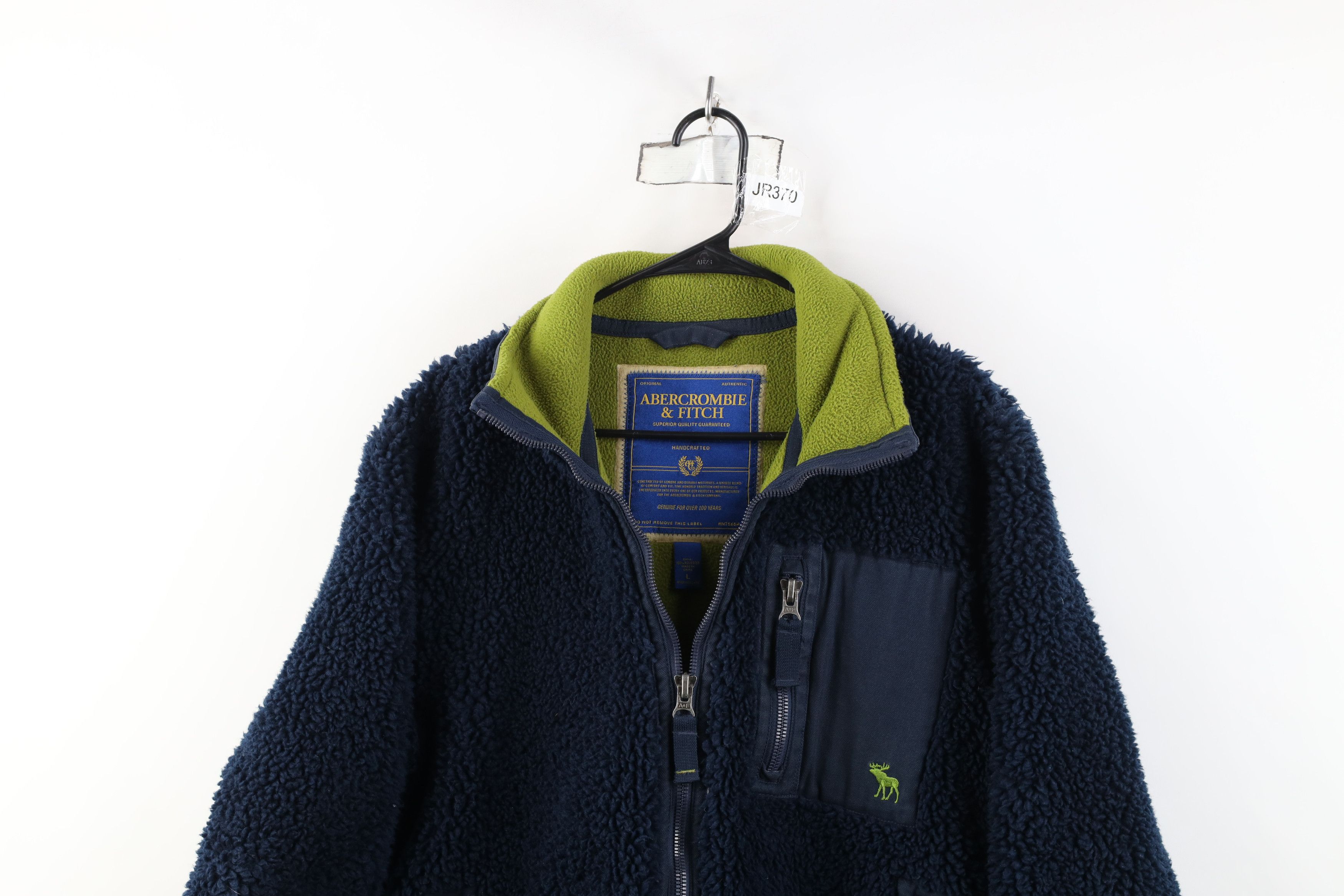 Abercrombie & Fitch Vtg 90s Y2K Abercrombie & Fitch Pile Fleece Full Zip Jacket Size US L / EU 52-54 / 3 - 2 Thumbnail