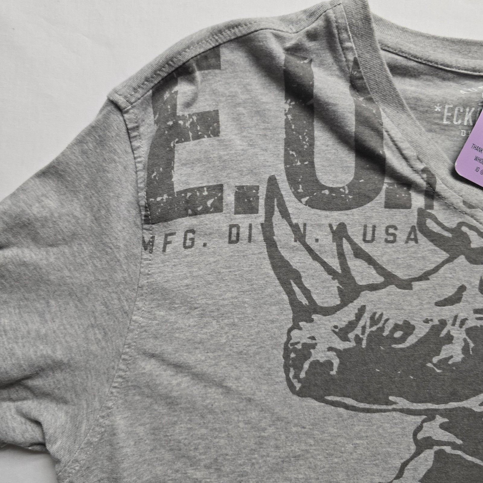 Ecko Unltd. Ecko Unltd Shirt XL Gray Rhino Graphic Print Cotton Urban Size US XL / EU 56 / 4 - 5 Thumbnail