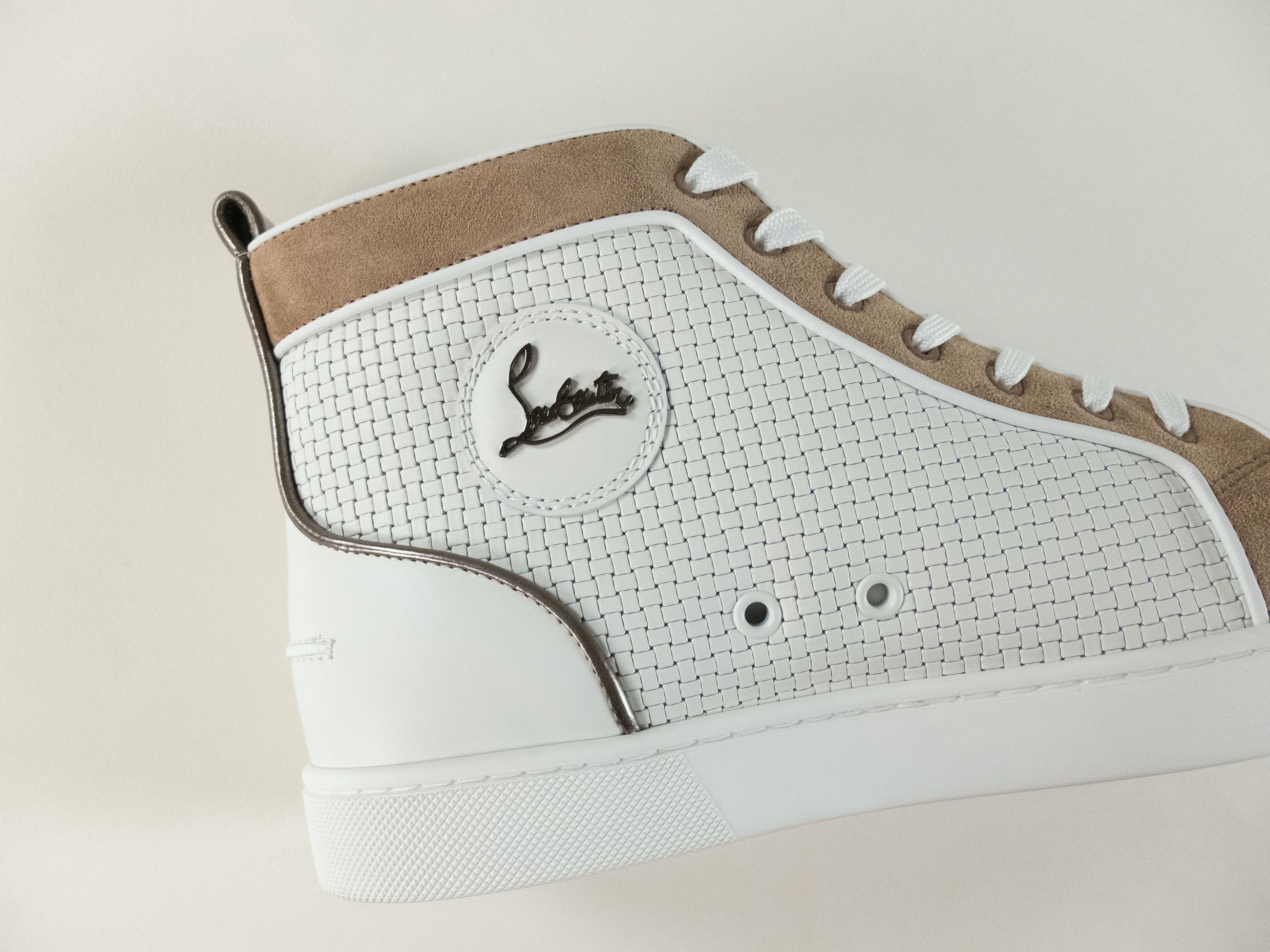 Christian Louboutin CHRISTIAN LOUBOUTIN Louis Spikes white leather sneakers 9.5 Size US 9.5 / EU 42-43 - 6 Thumbnail