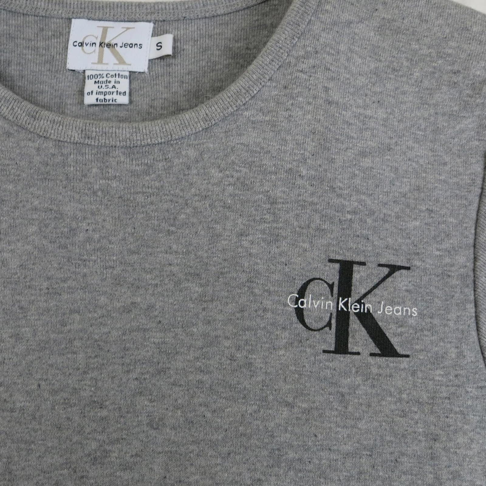Other Calvin Klein Jeans Grey Cotton Y2K T-Shirt Dress Size Small Size S / US 4 / IT 40 - 2 Thumbnail