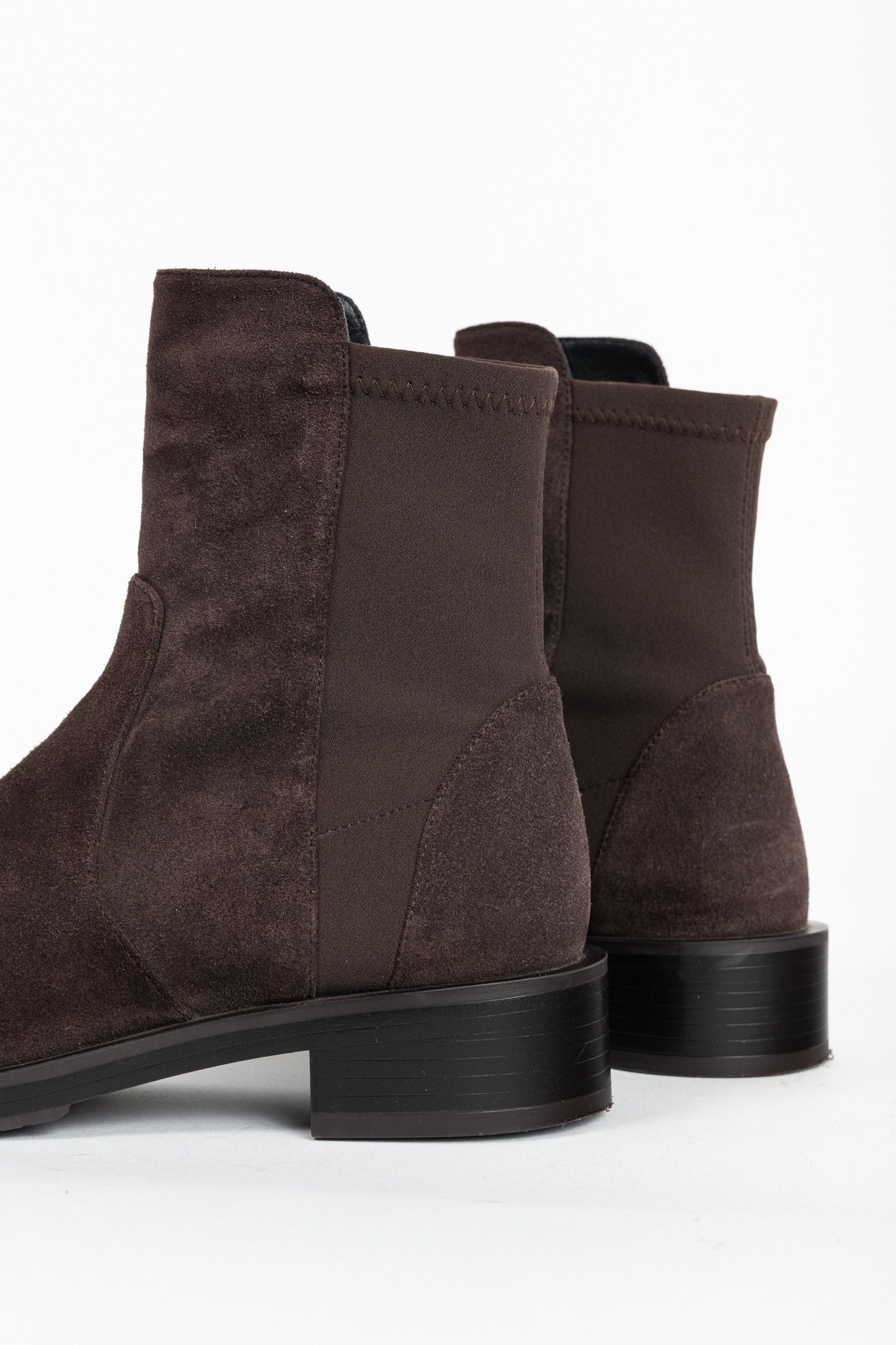 Stuart Weitzman Stuart Weitzman 5050 Bold Sport Suede/Str. Gabardine Booties Size US 8 / IT 38 - 7 Thumbnail