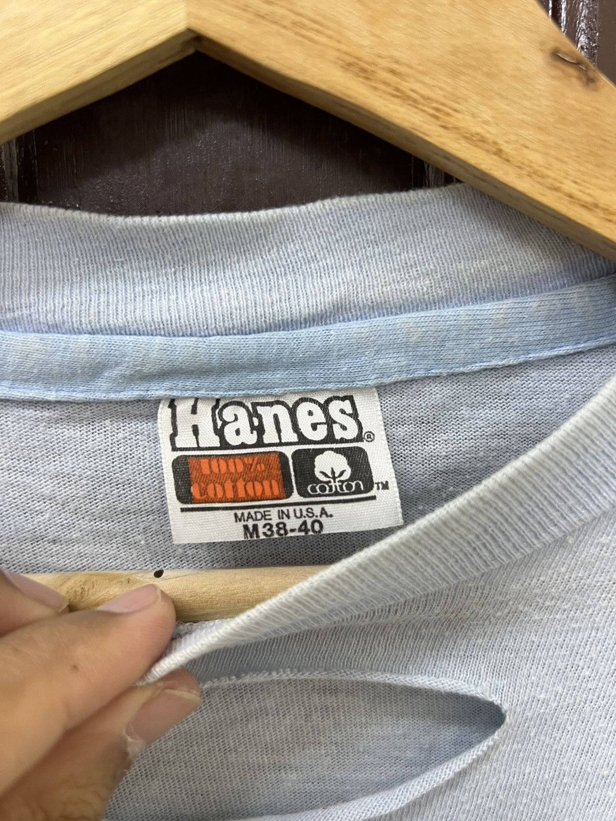 Hanes Vintage Thrashed 80s Hanes Tag Marine Sport Club Challengers Size US M / EU 48-50 / 2 - 8 Thumbnail
