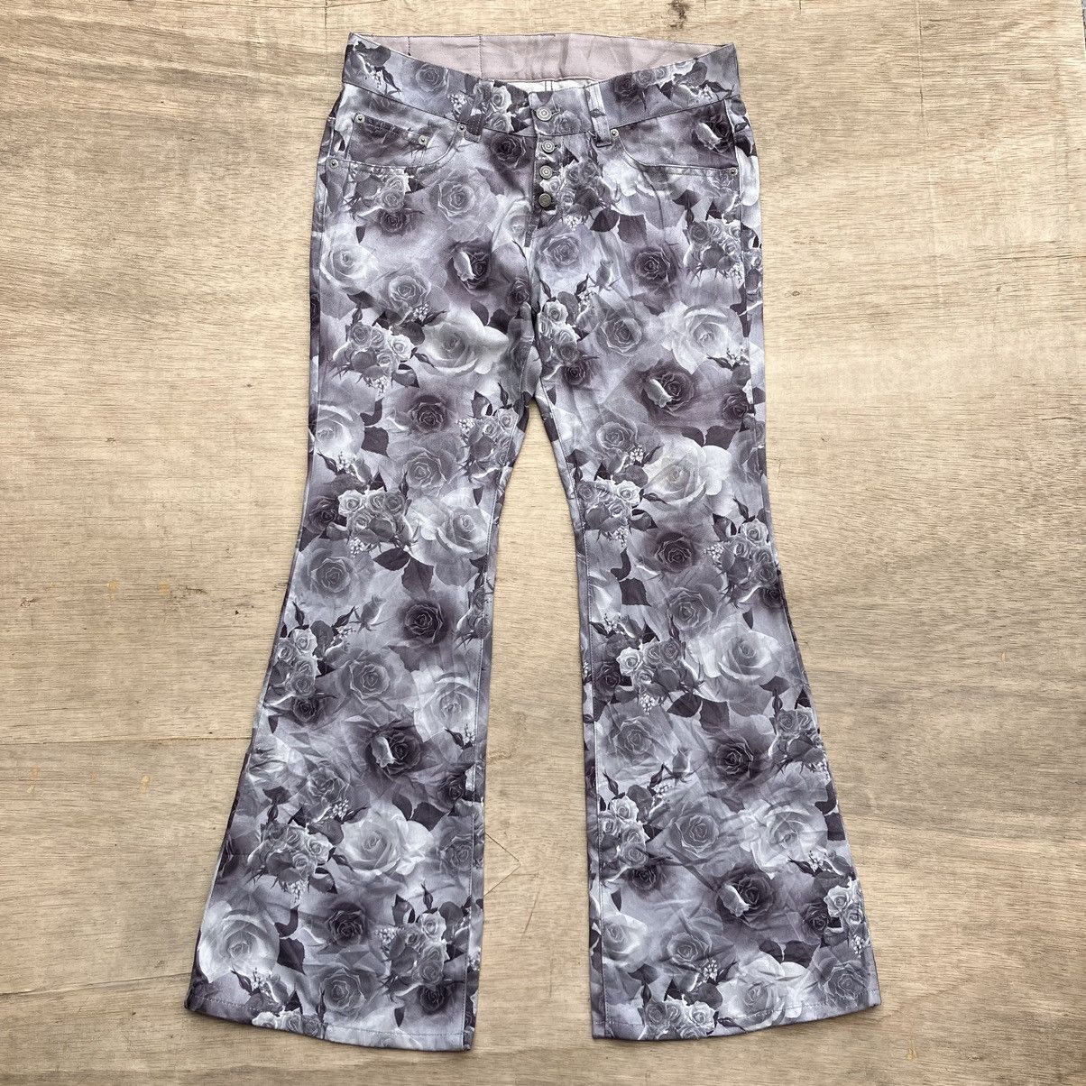 Japanese Brand TORNADO MART ROSE FLOWER FLARE Size US 34 / EU 50 - 1 Thumbnail
