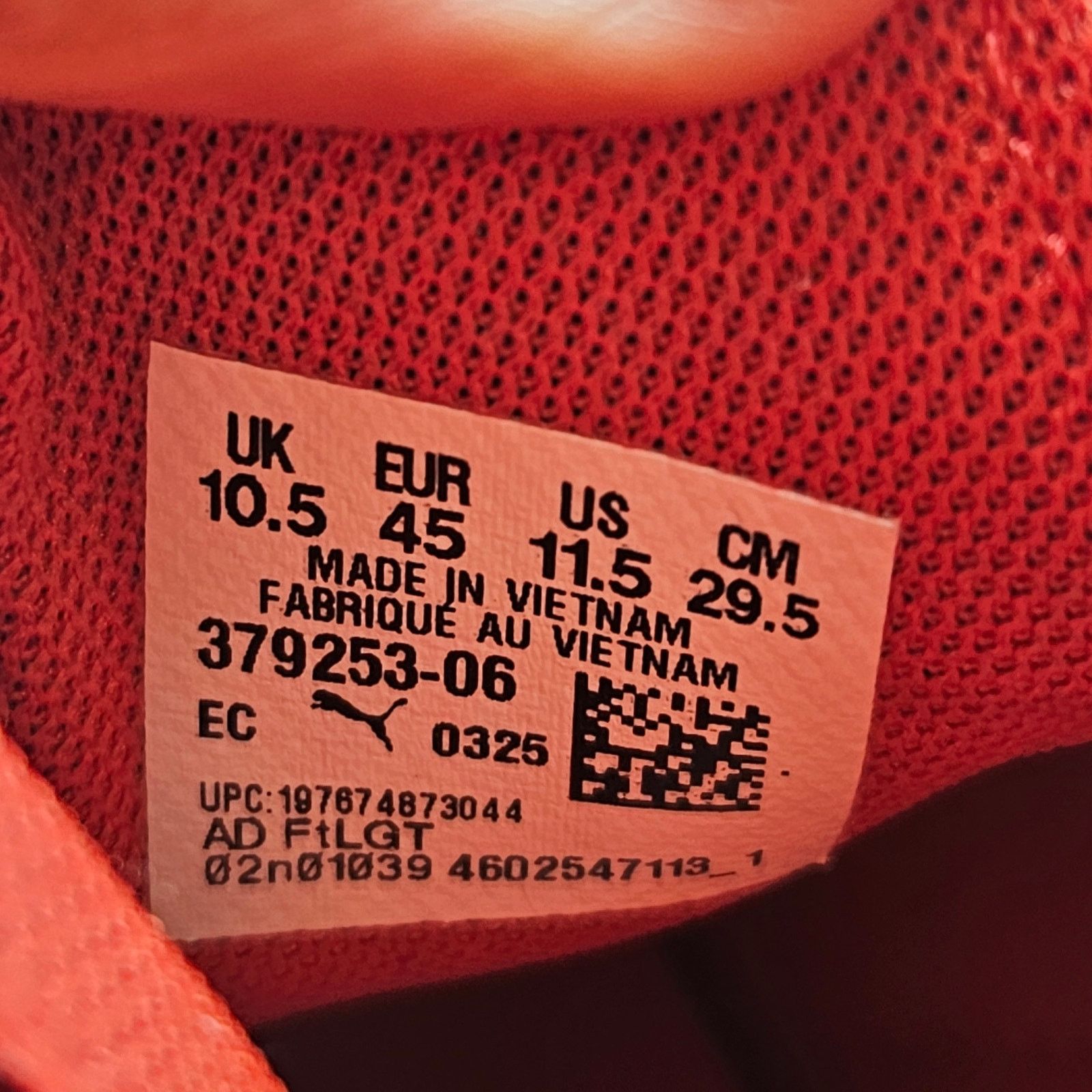 Puma PUMA MEN'S 11.5 ENZO 2 REVAMP RED BLACK #379253-06 NWOB Size US 11.5 / EU 44-45 - 6 Thumbnail