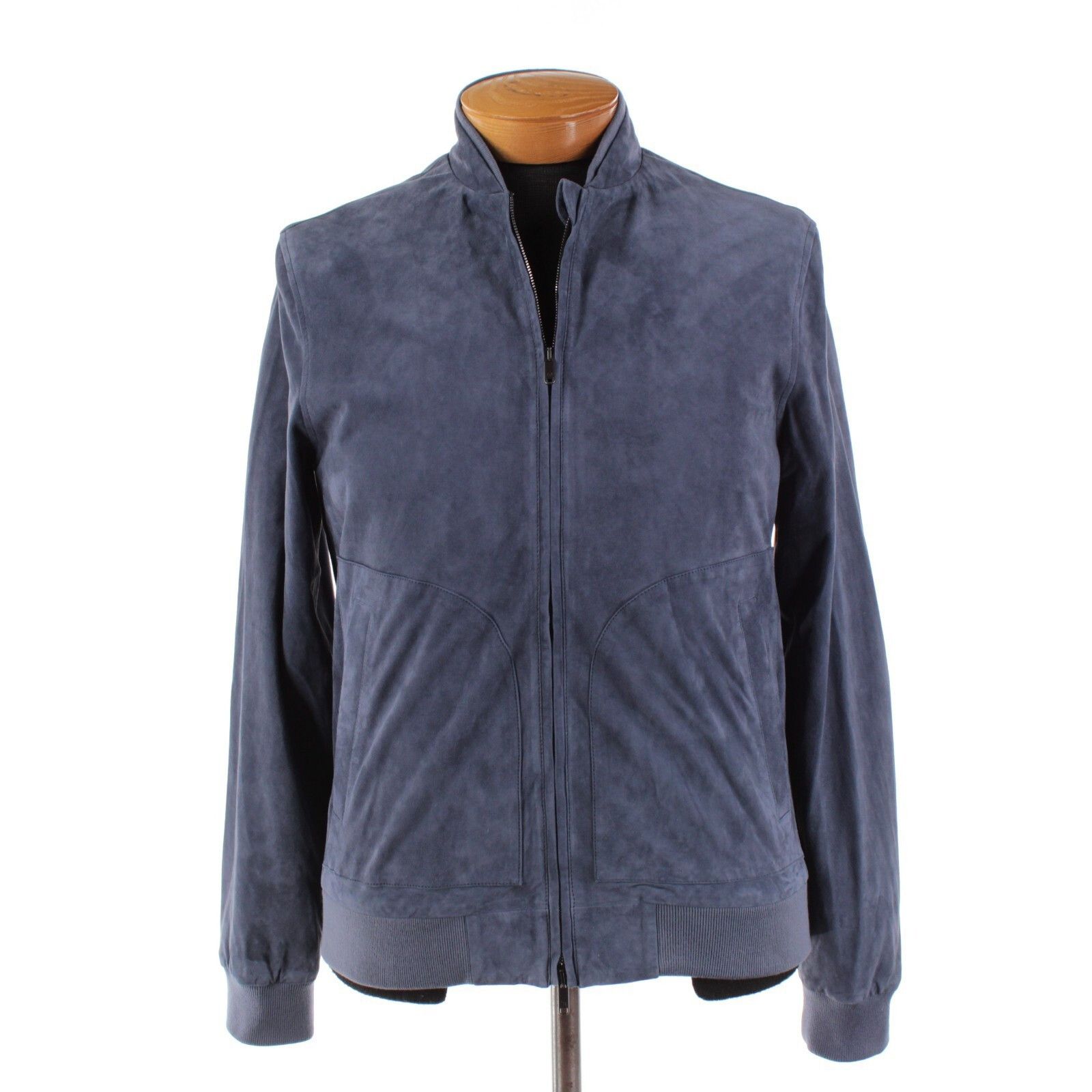 Luciano Barbera Luciano Barbera Jacket Size M US In Blue Suede Size US M / EU 48-50 / 2 - 1 Thumbnail