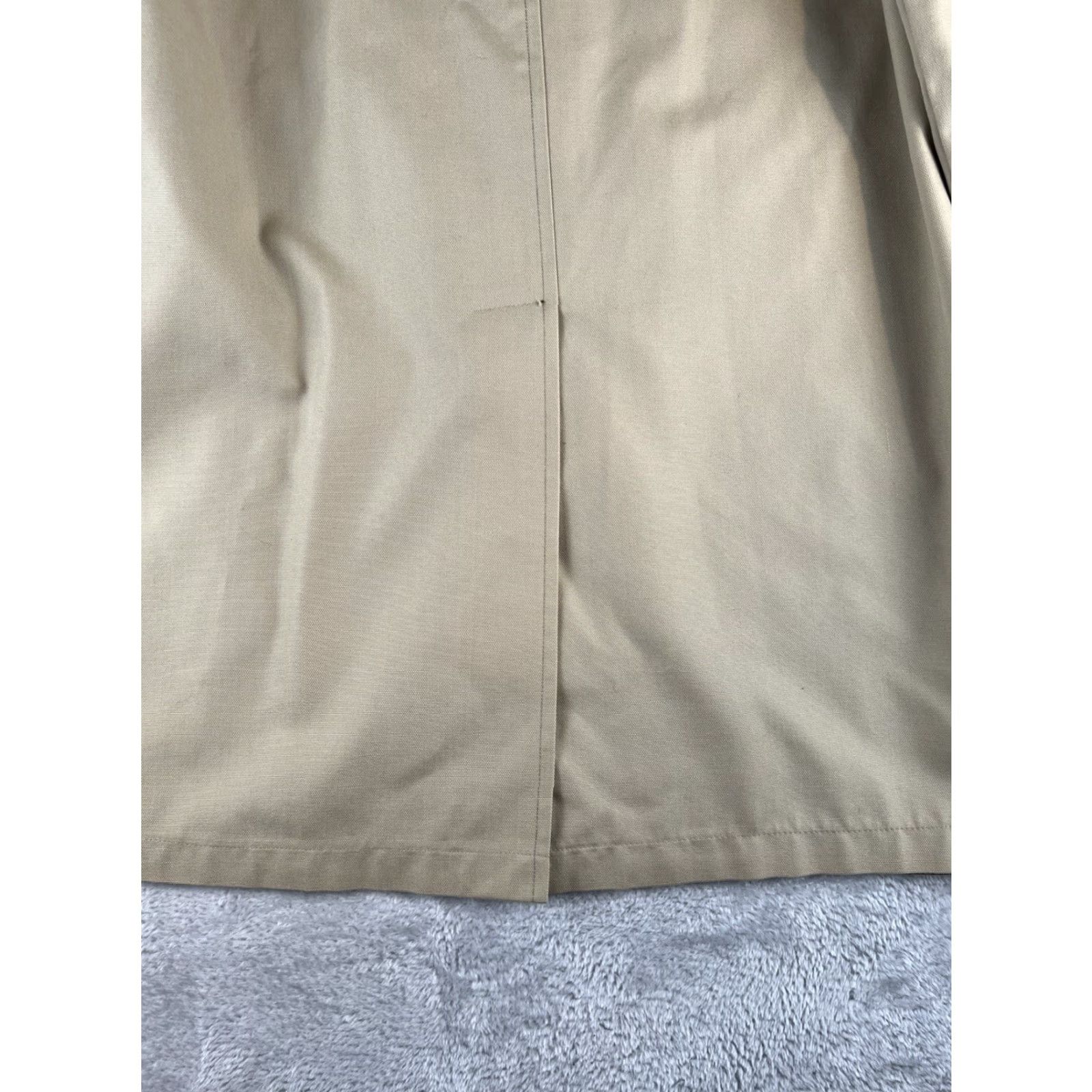 London Fog VINTAGE London Fog Coat Canvas Duck Mens 40 R Cream White Preppy Parka Mens Size US XXS / EU 40 - 4 Thumbnail